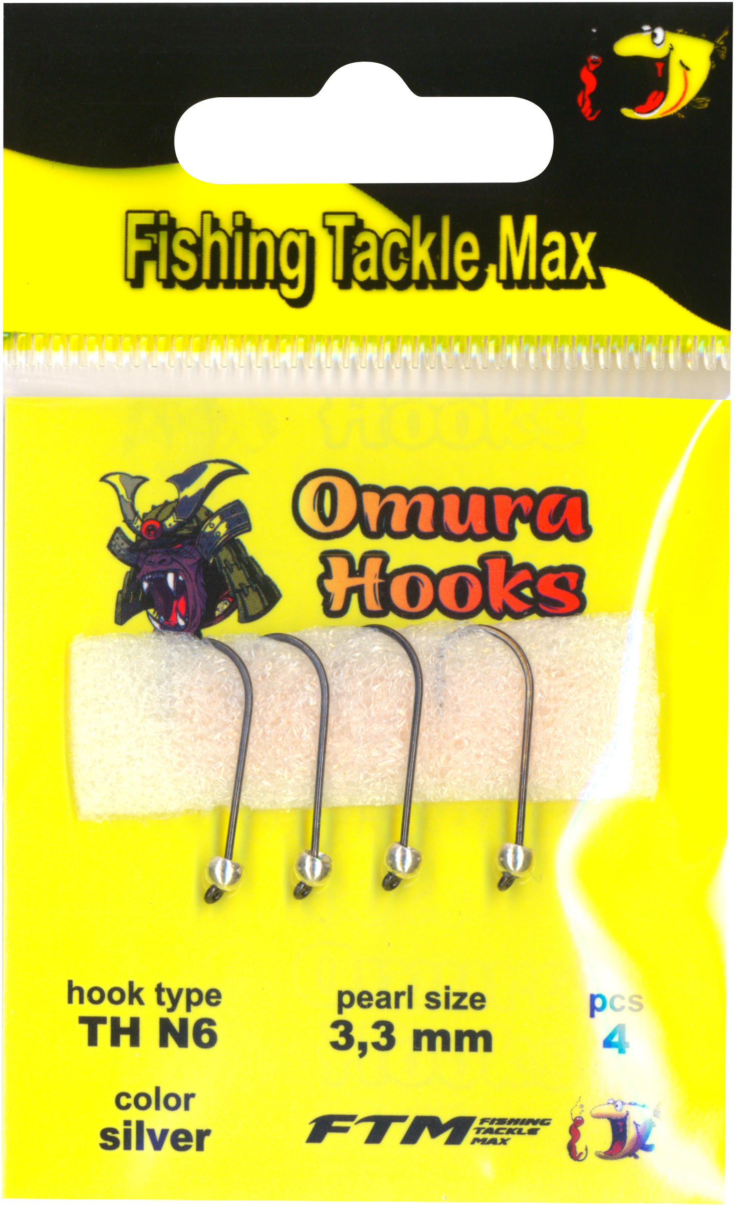Omura Hook TH N6 silver 3,3 mm 0,34 g 4 Stk.