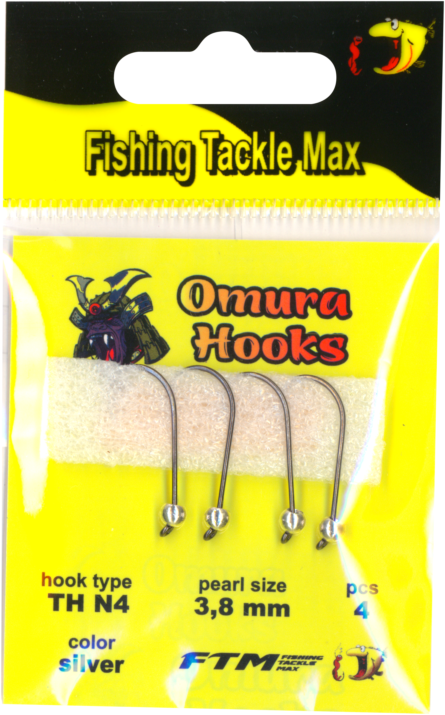 Omura Hook TH N4 silver 3,8 mm 0,58 g 4 Stk.