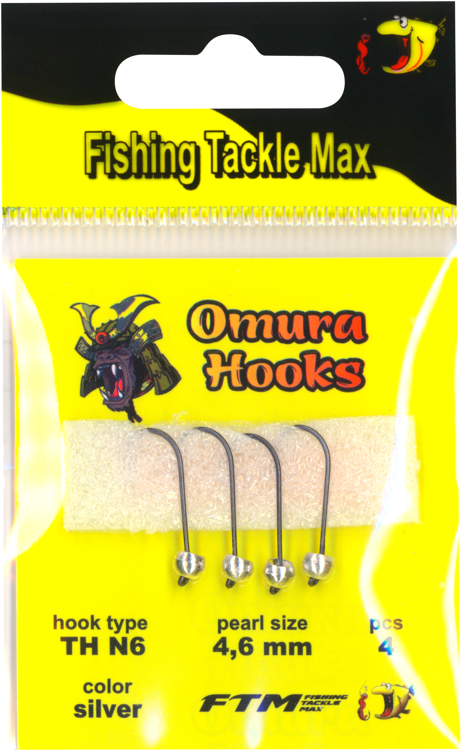 Omura Hook TH N6 silver 4,6 mm 0,76 g 4 Stk.