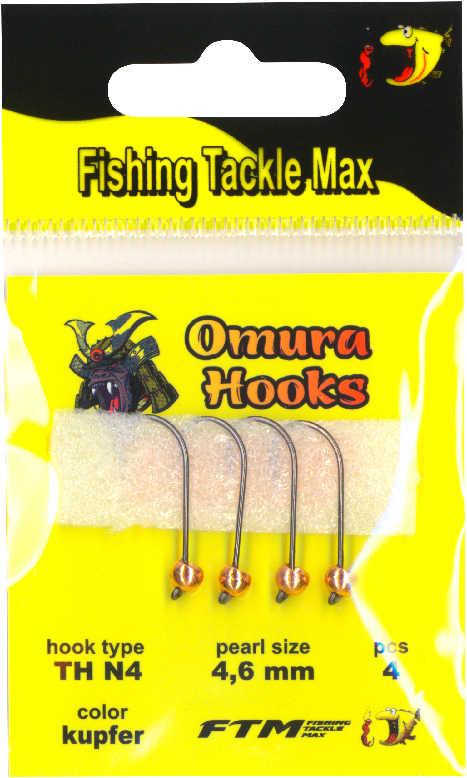 Omura Hook TH N4 kupfer 4,6 mm 0,80 g 4 Stk.