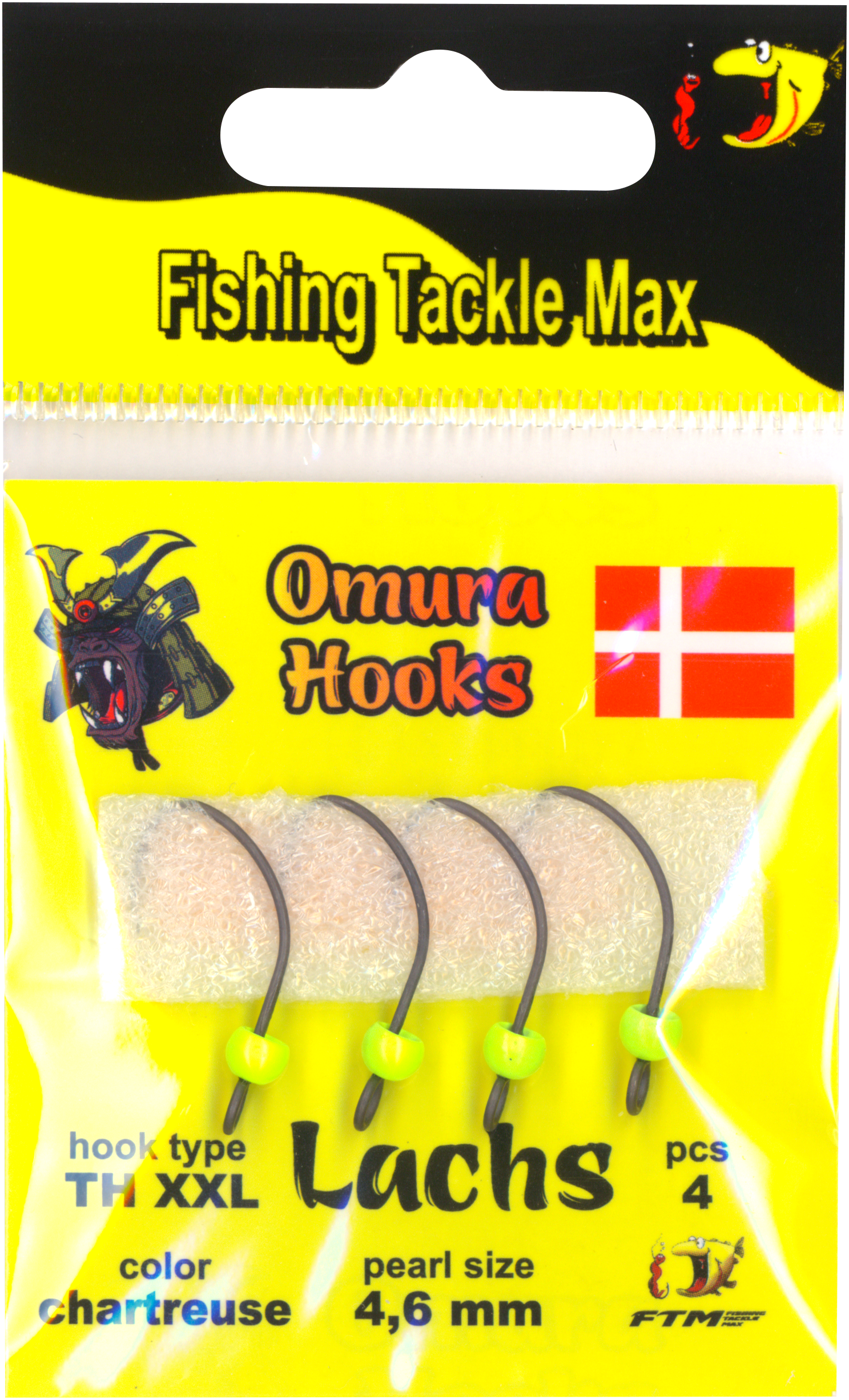 Omura Hook TH XXL chartreuse 4,6 mm 0,82 g 4 Stk.
