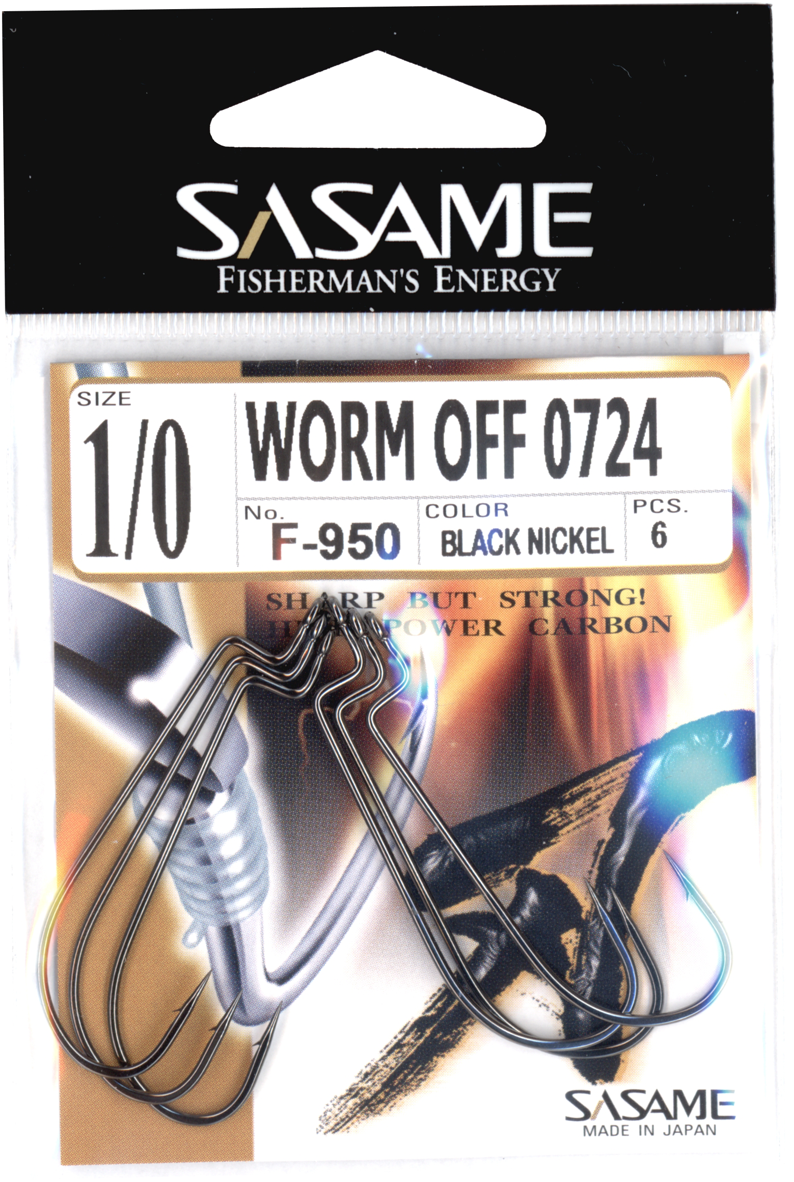 Haken Sasame Worm Off 0724 Gr. 1/0