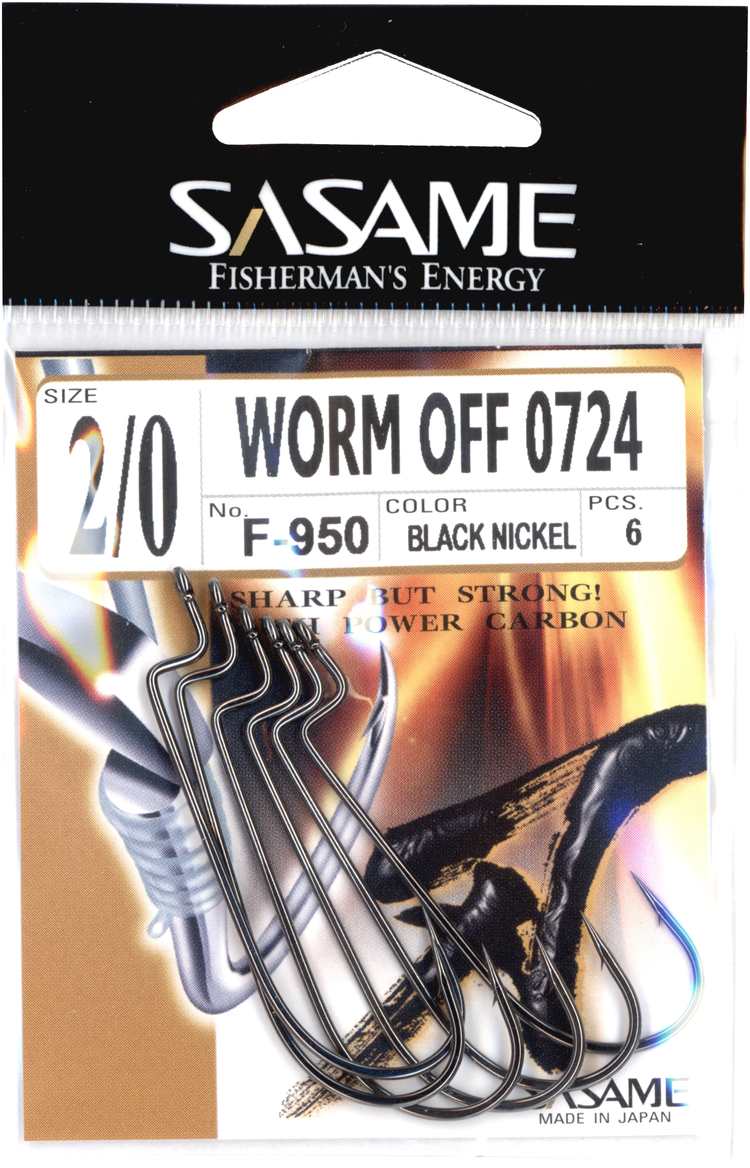 Haken Sasame Worm Off 0724 Gr. 2/0