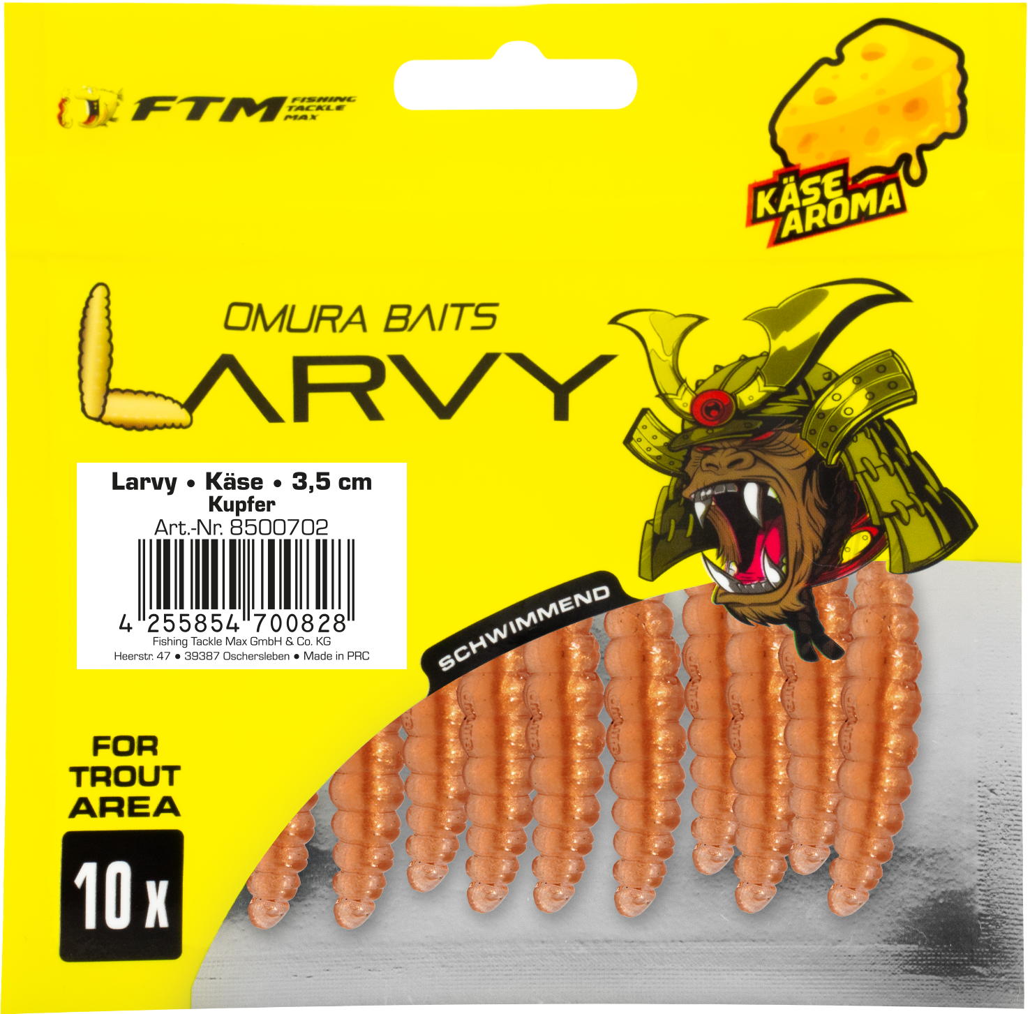 Omura Baits Larvy Käse 3,5 cm Kupfer