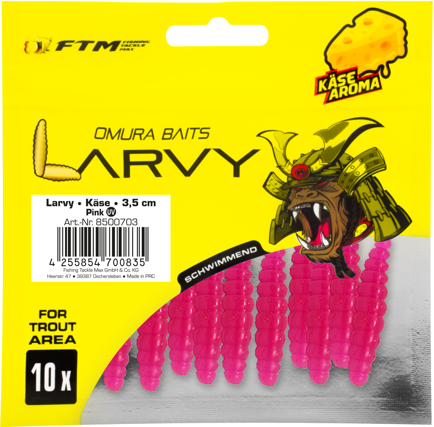Omura Baits Larvy Käse 3,5 cm Pink