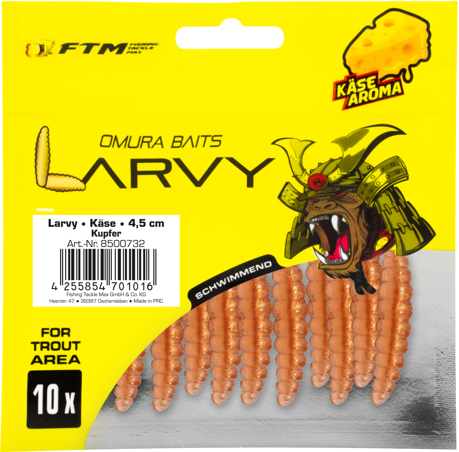 Omura Baits Larvy Käse 4,5 cm Kupfer