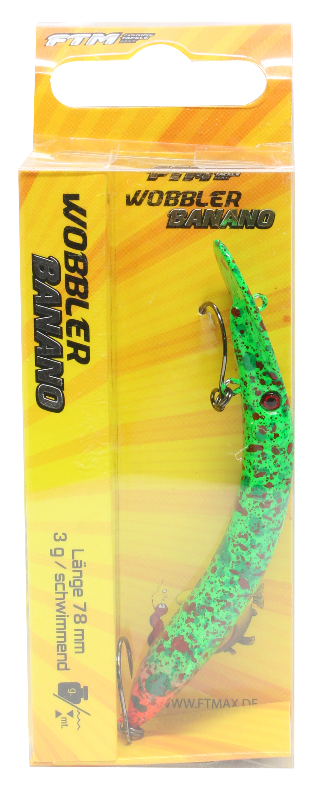 Wobbler Banano 78 mm 3 g Farbe 01