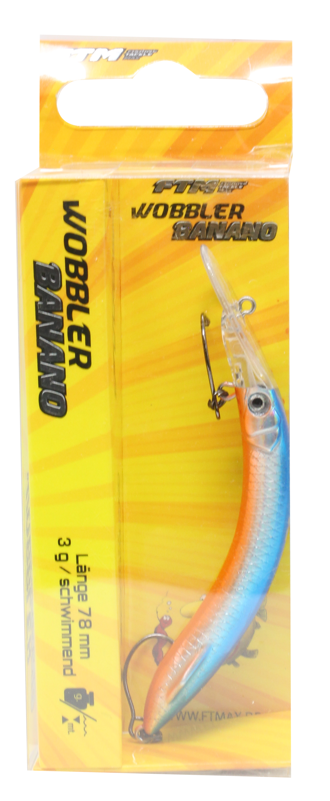 Wobbler Banano 78 mm 3 g Farbe 02