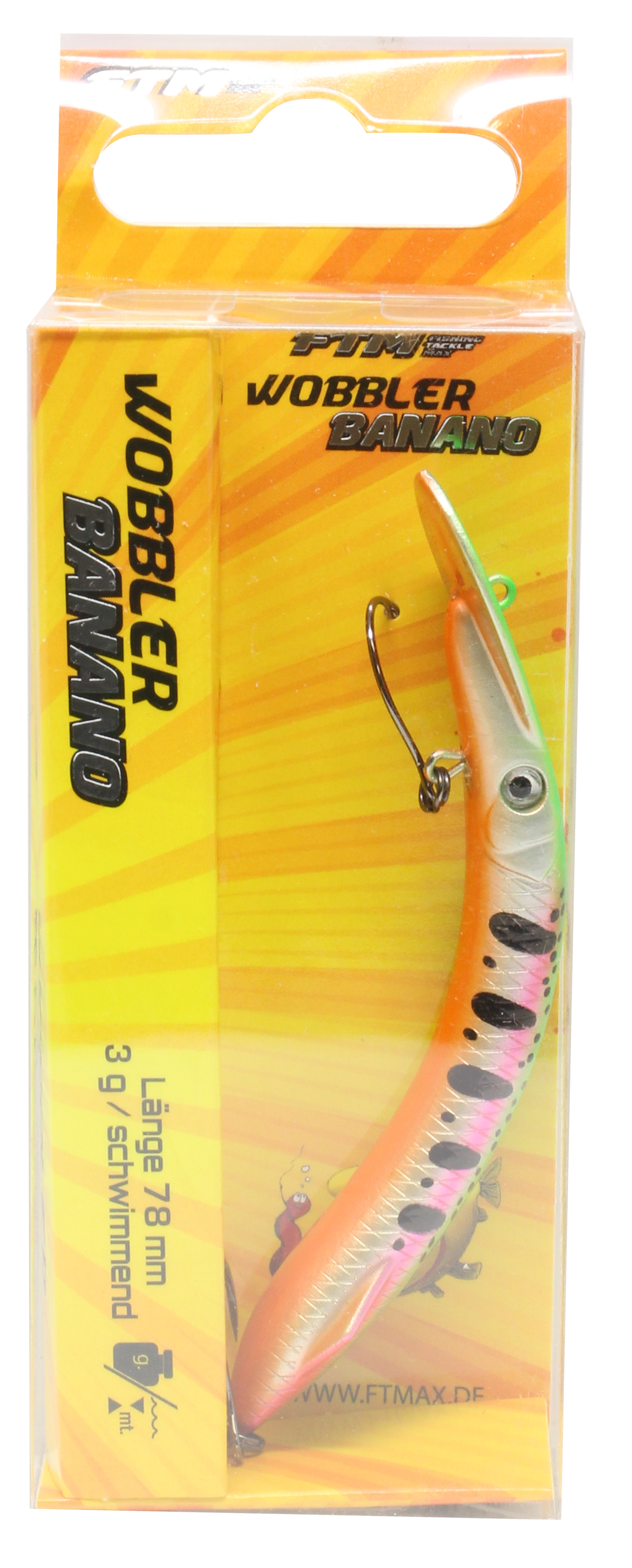 Wobbler Banano 78 mm 3 g Farbe 08