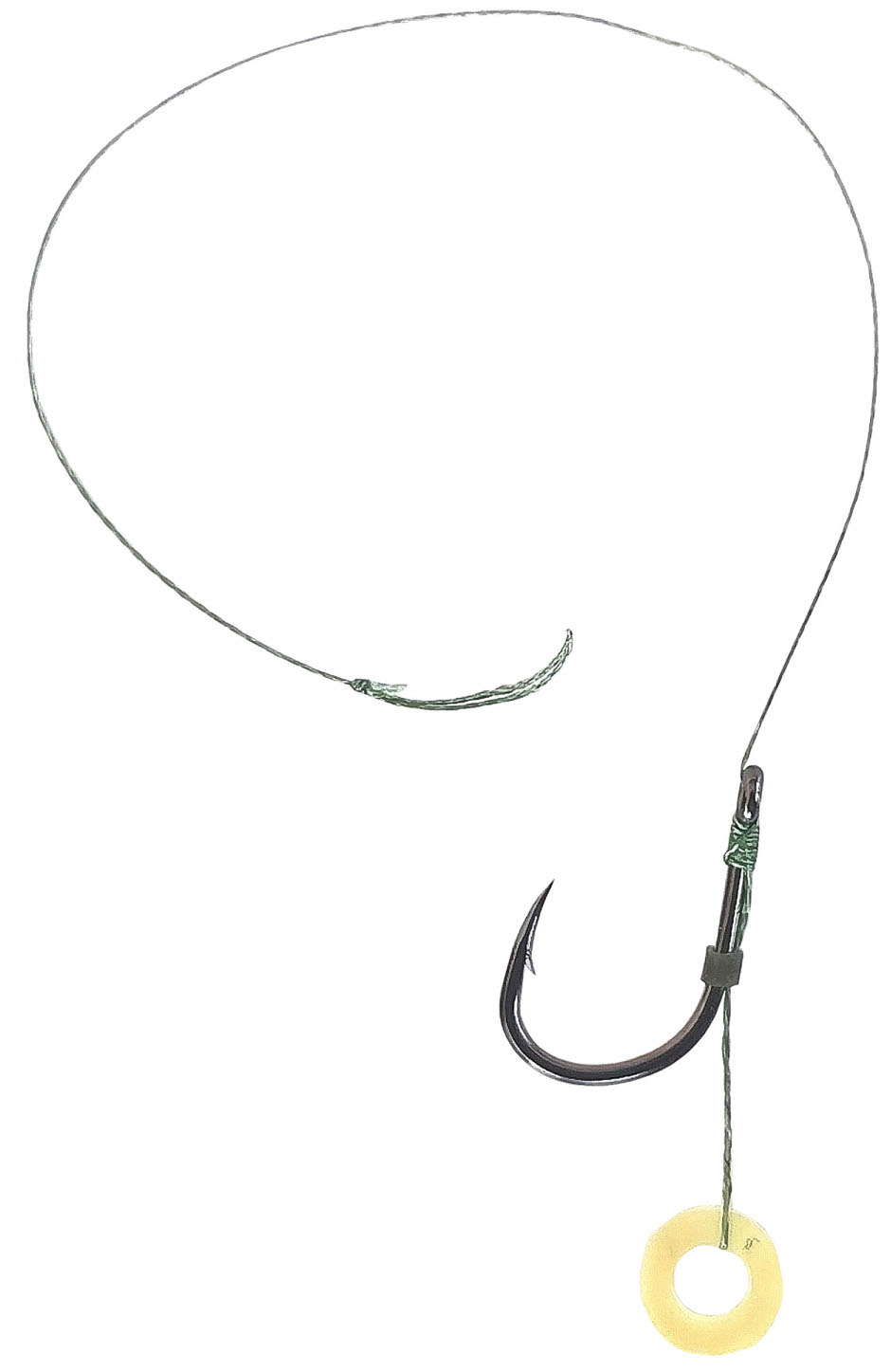 Owner Method Feeder Haken mit geflochtener Schnur und Pelletband, #10