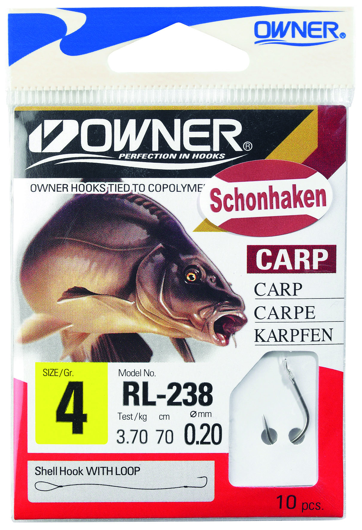 Owner Schonhaken silber RL-238 70cm #3