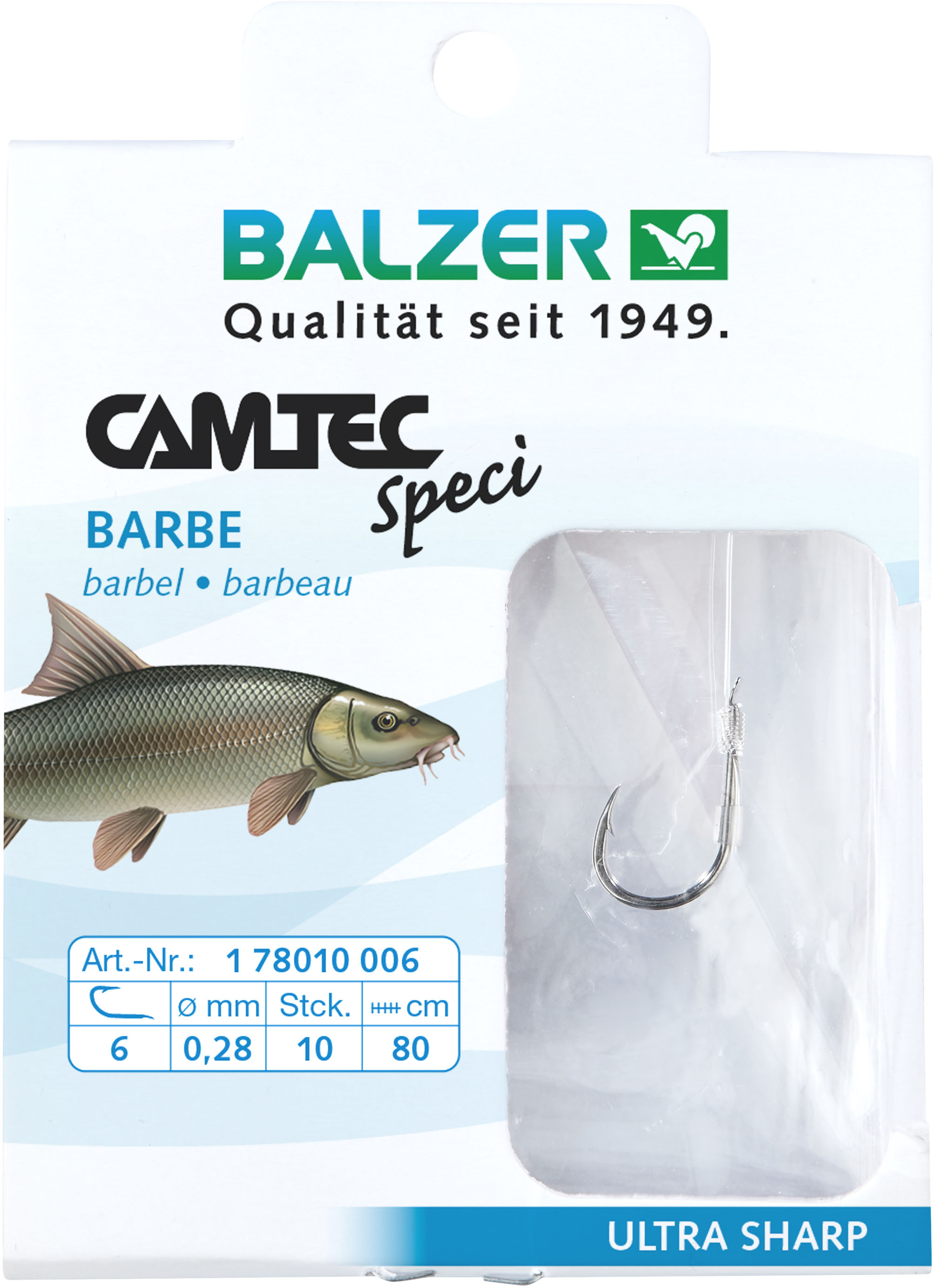 Camtec Speci Haken Barbe, #10, 0,24mm