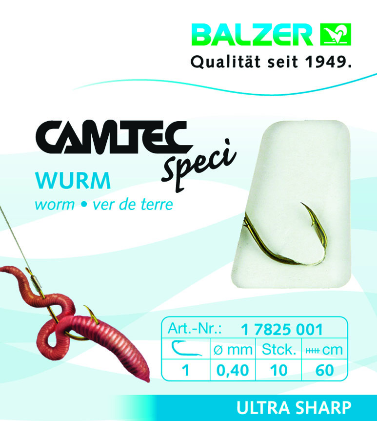 Camtec Speci Wurmhaken brüniert 60cm #4