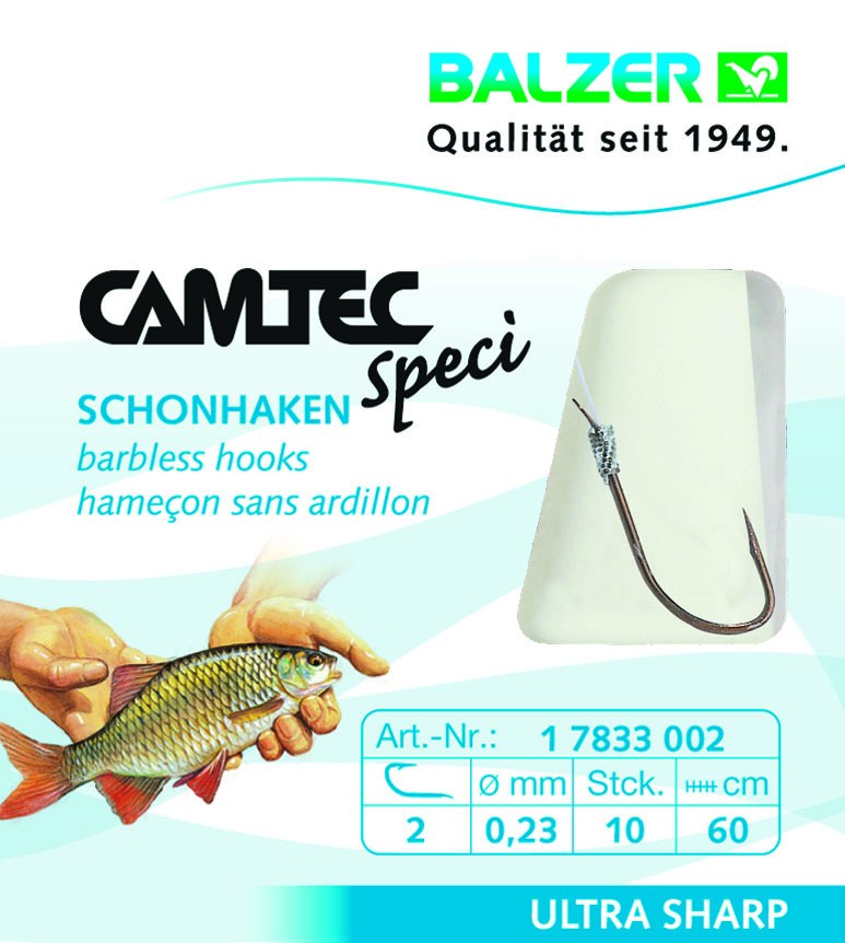 Camtec Speci Schonhaken silber 60cm #18