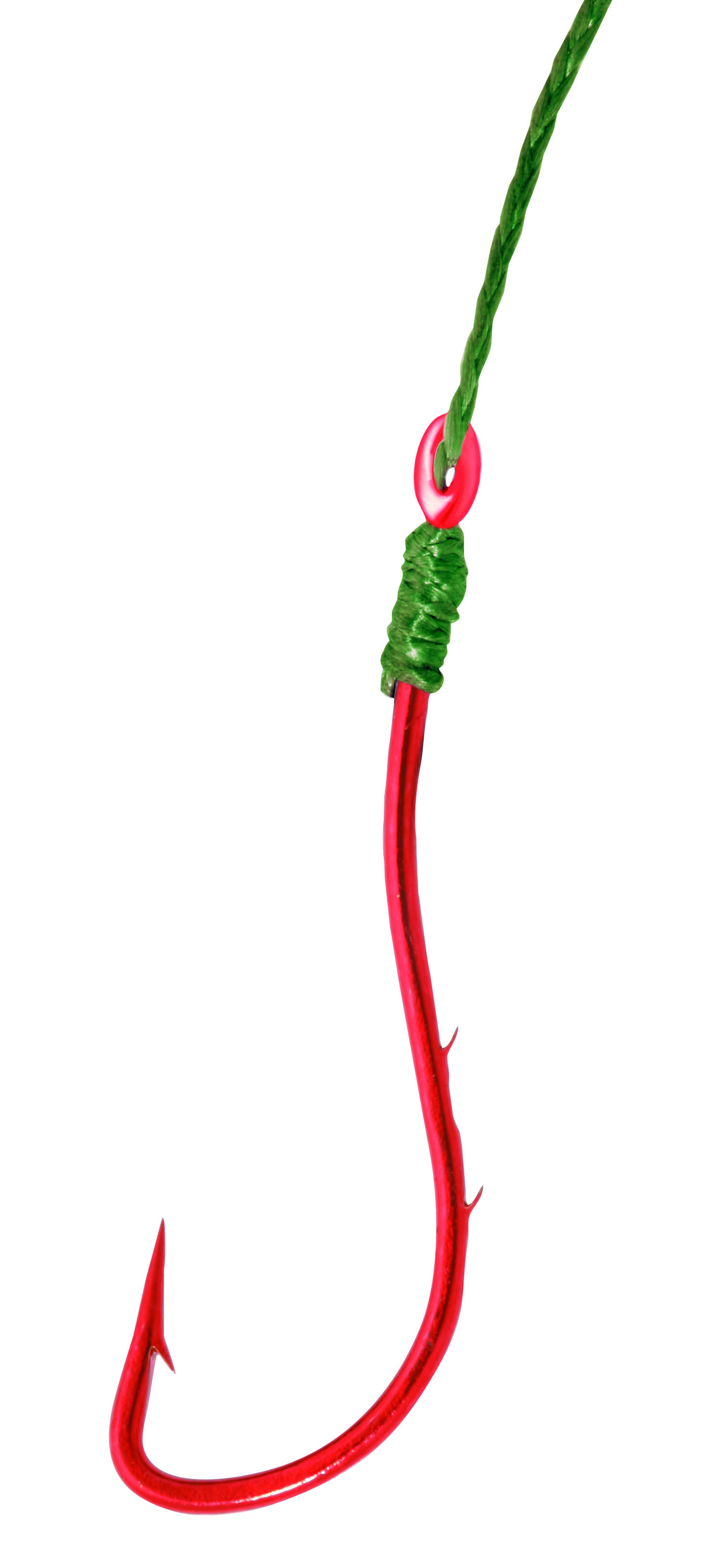 Camtec Aalhaken mit geflochtener Schnur 60cm #2
