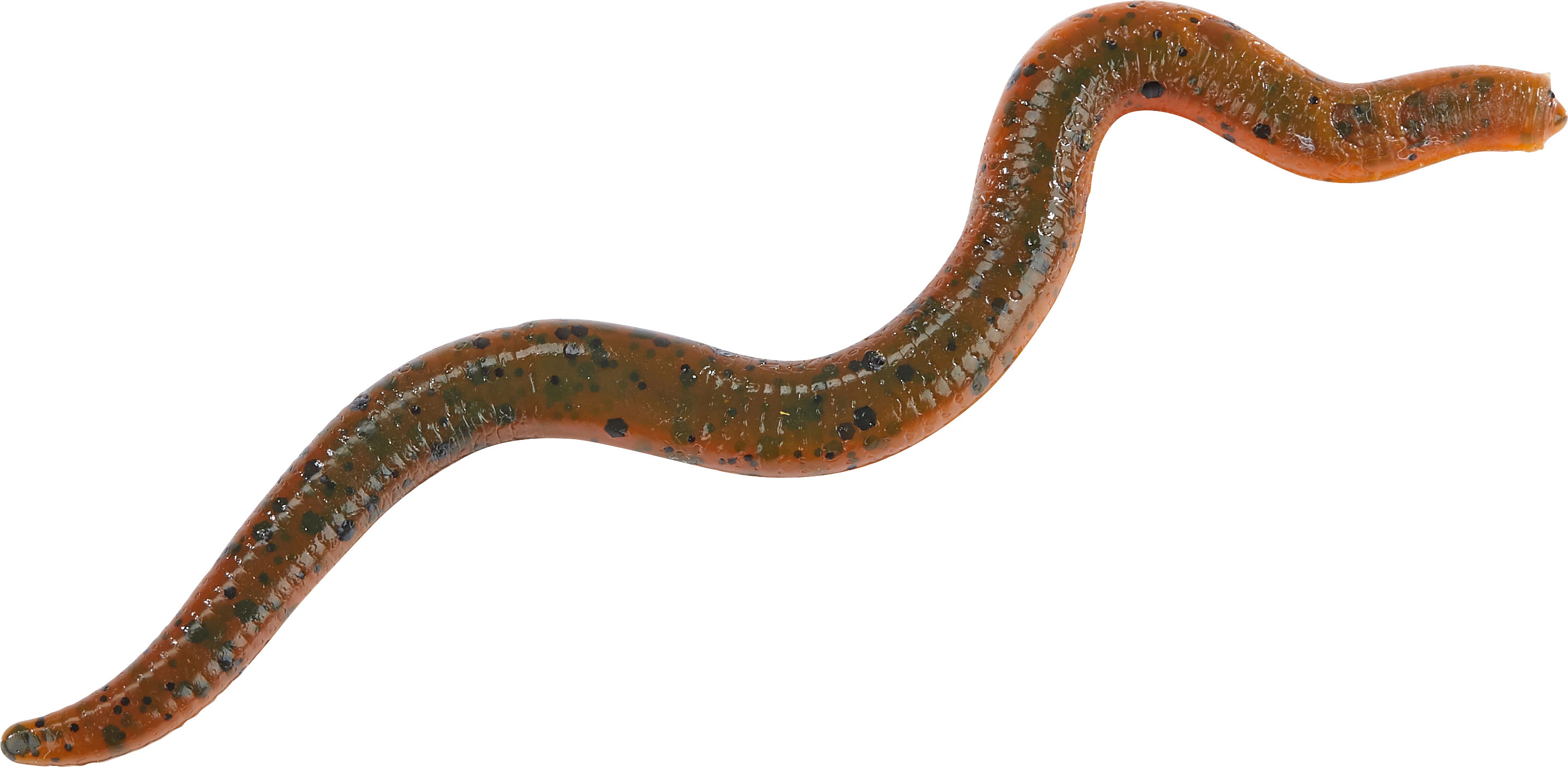 Wiggle Worm 8cm Green Pumpkin Amber Red