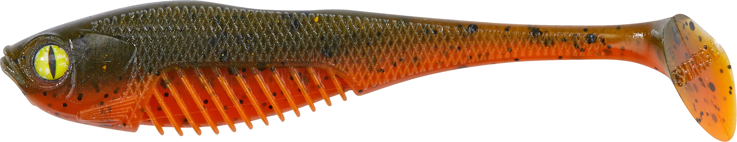 Floating Punker 7,5cm Green Pumpkin Amber Red