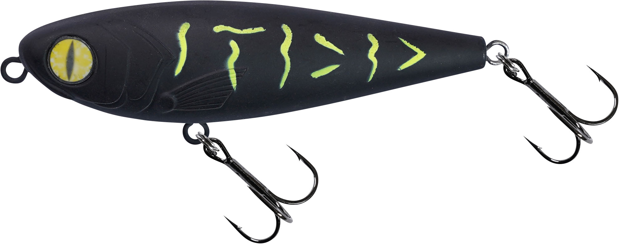 Crazy Dog Stickbait Black Toxic, 5,5cm, 4,5g, Floating