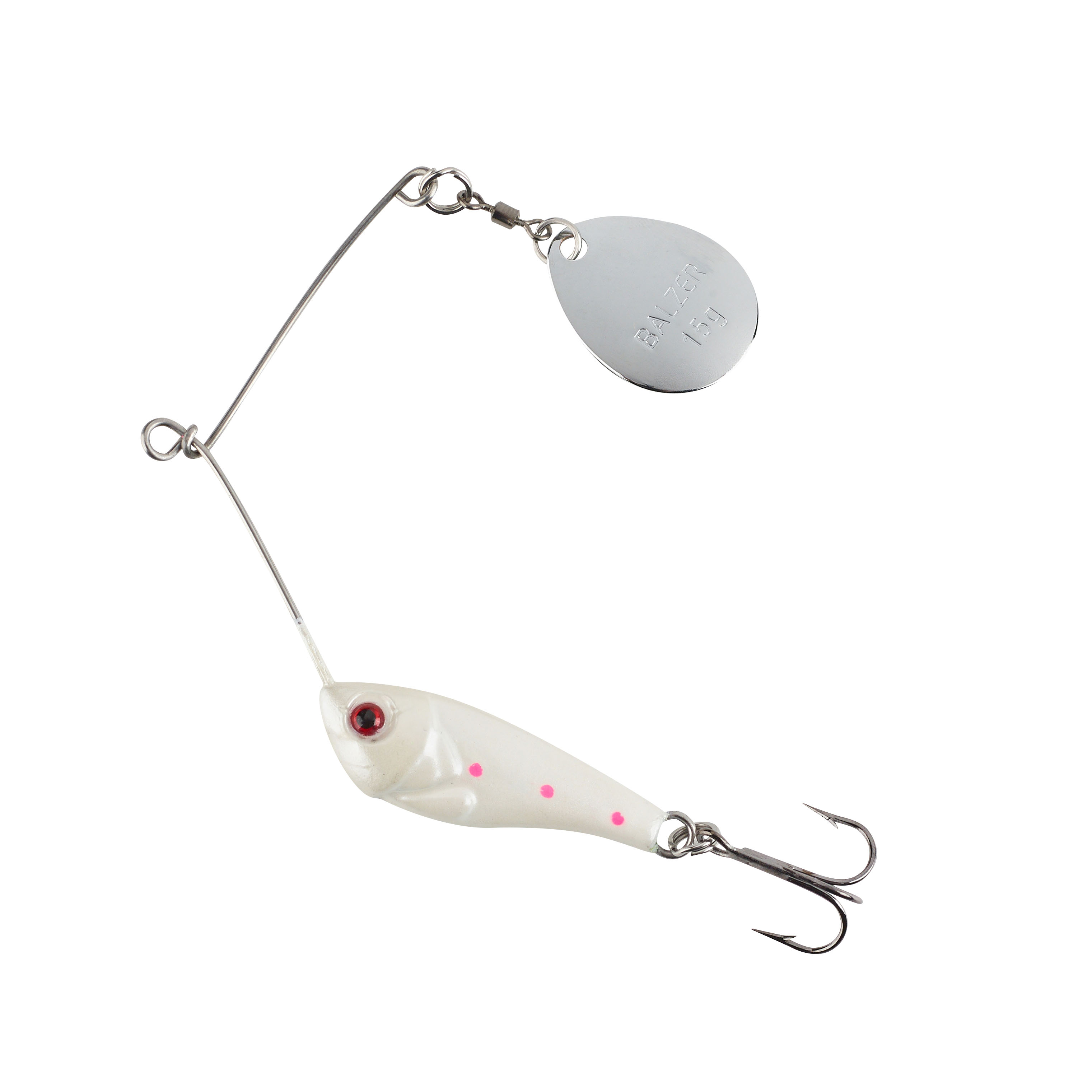 Colonel Micro Spinner Bait weiß-pink 10g