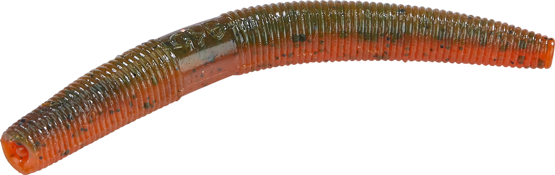 Ned Rig Sausage, 7,5cm, Green Pumpkin-Amber Red