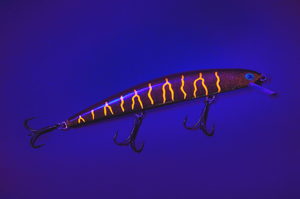 MK Zanderscheuche Wobbler, Black Albino, 11cm