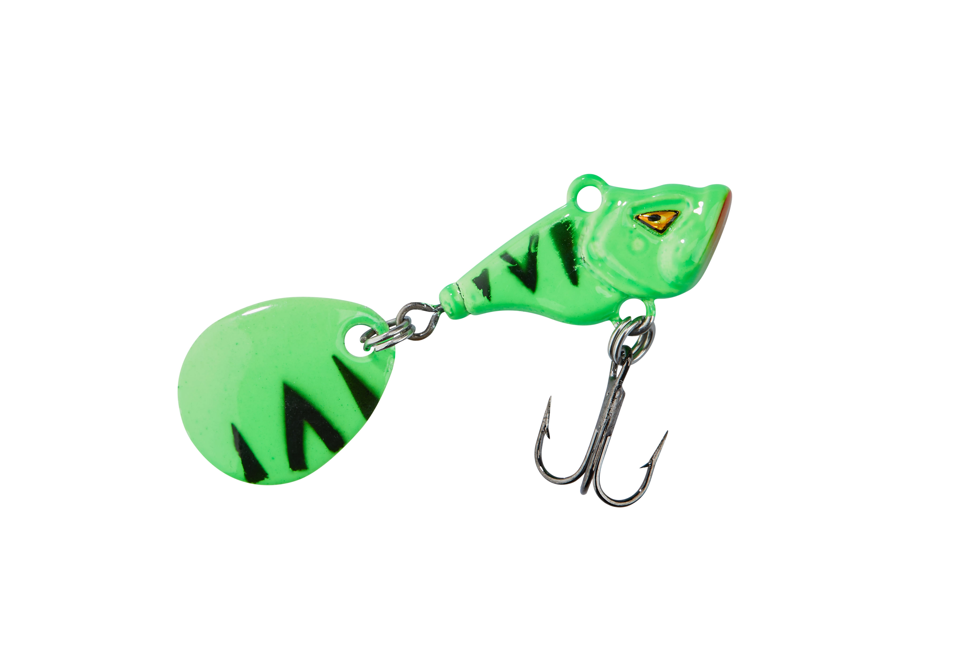 Shirasu Spin Buddy Evil Eye Green Fire Tiger (Blei) 8g
