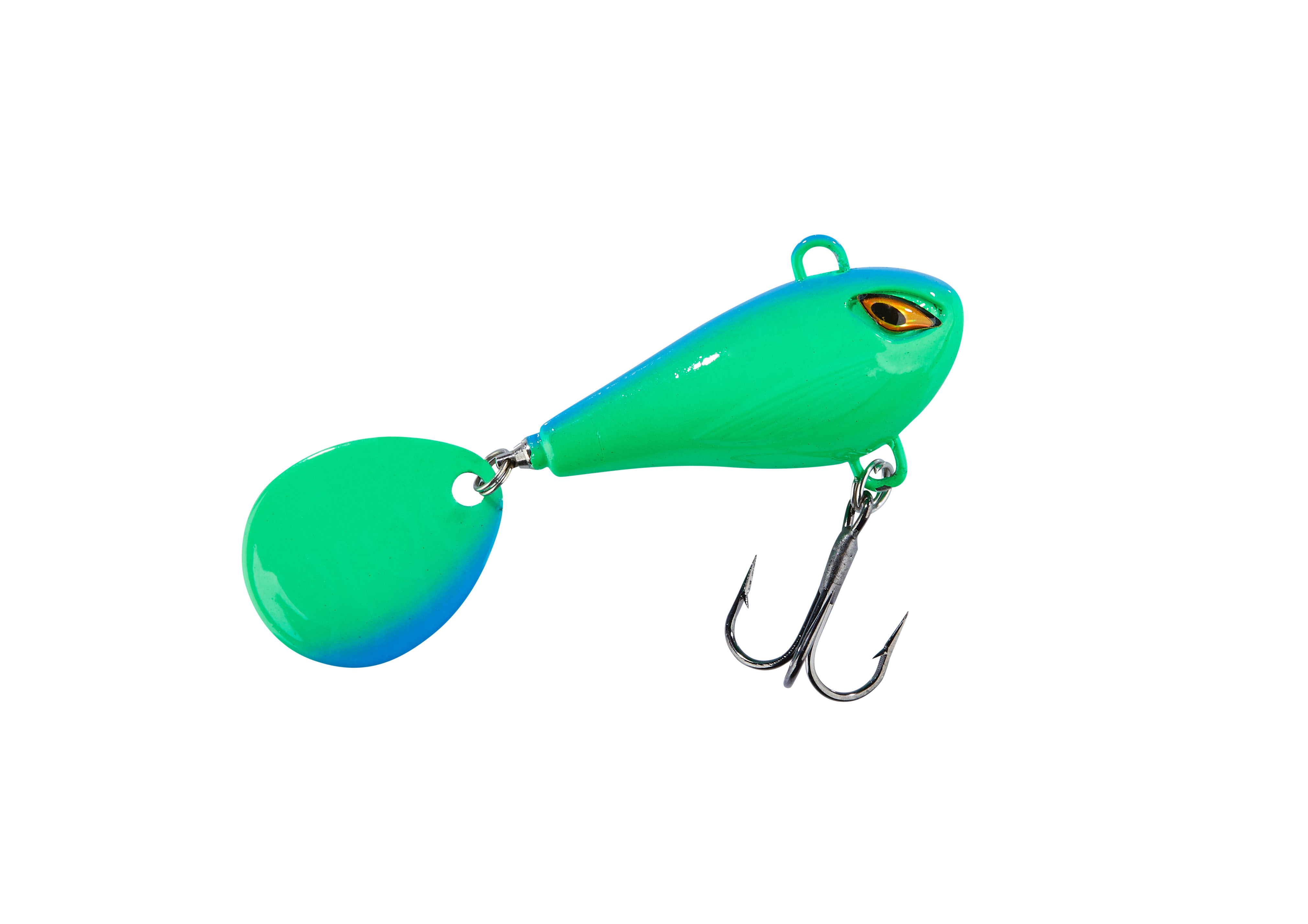 Shirasu Spin Buddy Evil Eye light Blue Melon (Kunststoff) 6g