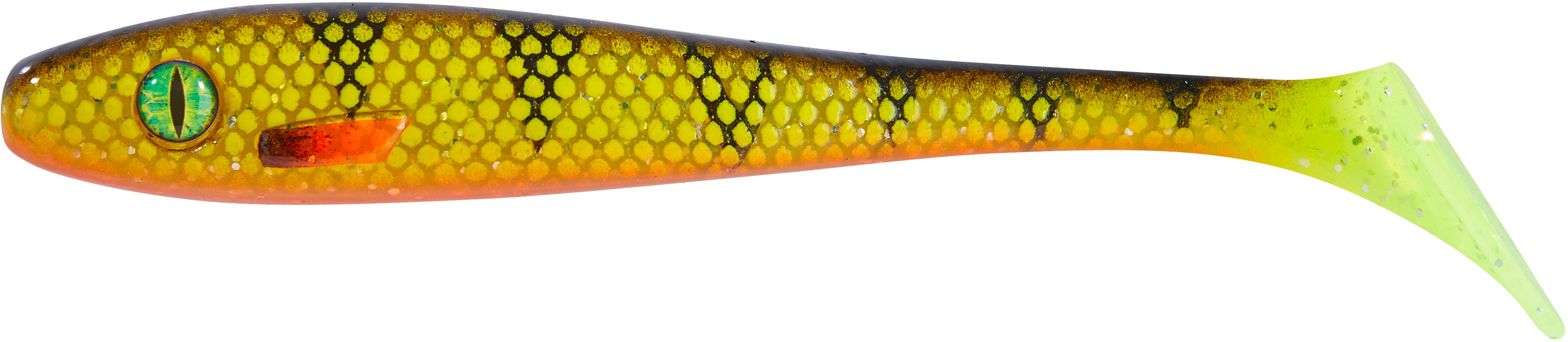 Pike Collector Shad, UV Perch, 20cm