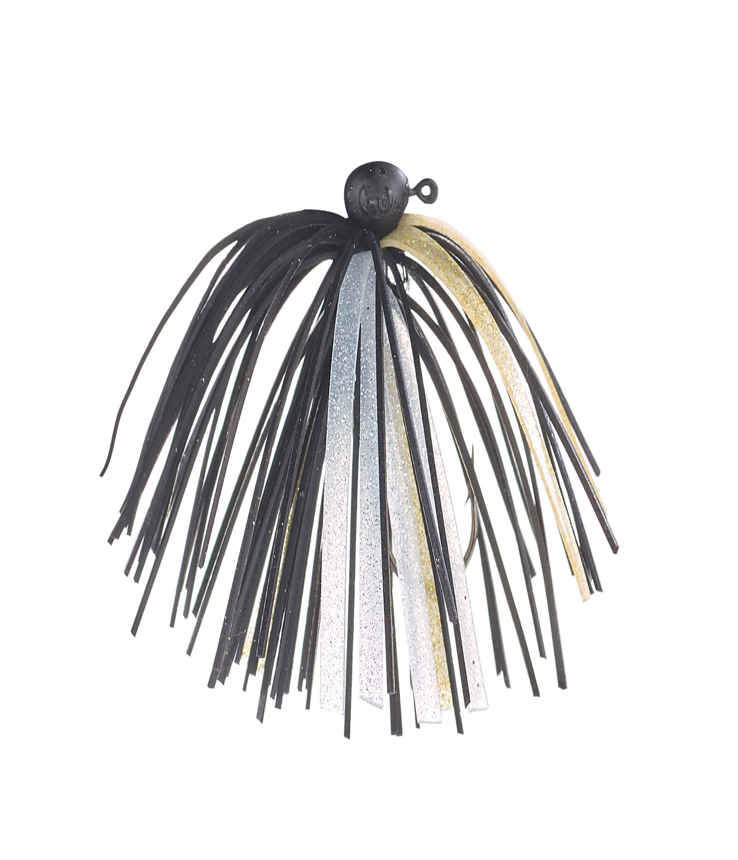 Shirasu Micro Skirt Jig Schwarz-Gold, 5g/#1/0