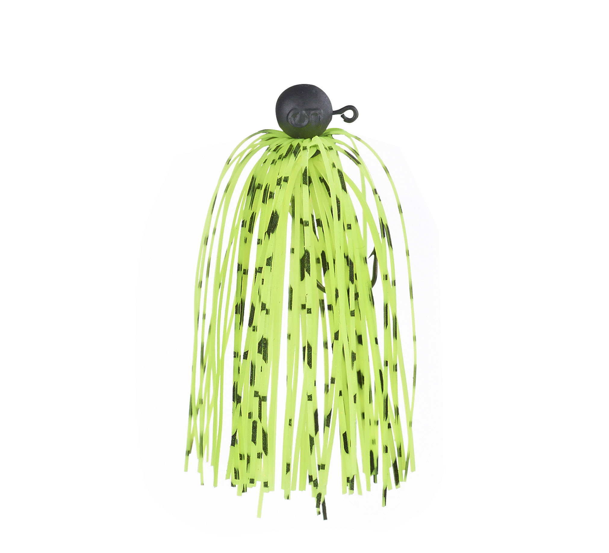 Shirasu Micro Skirt Jig Chartreuse Pepper, 10g/#1/0