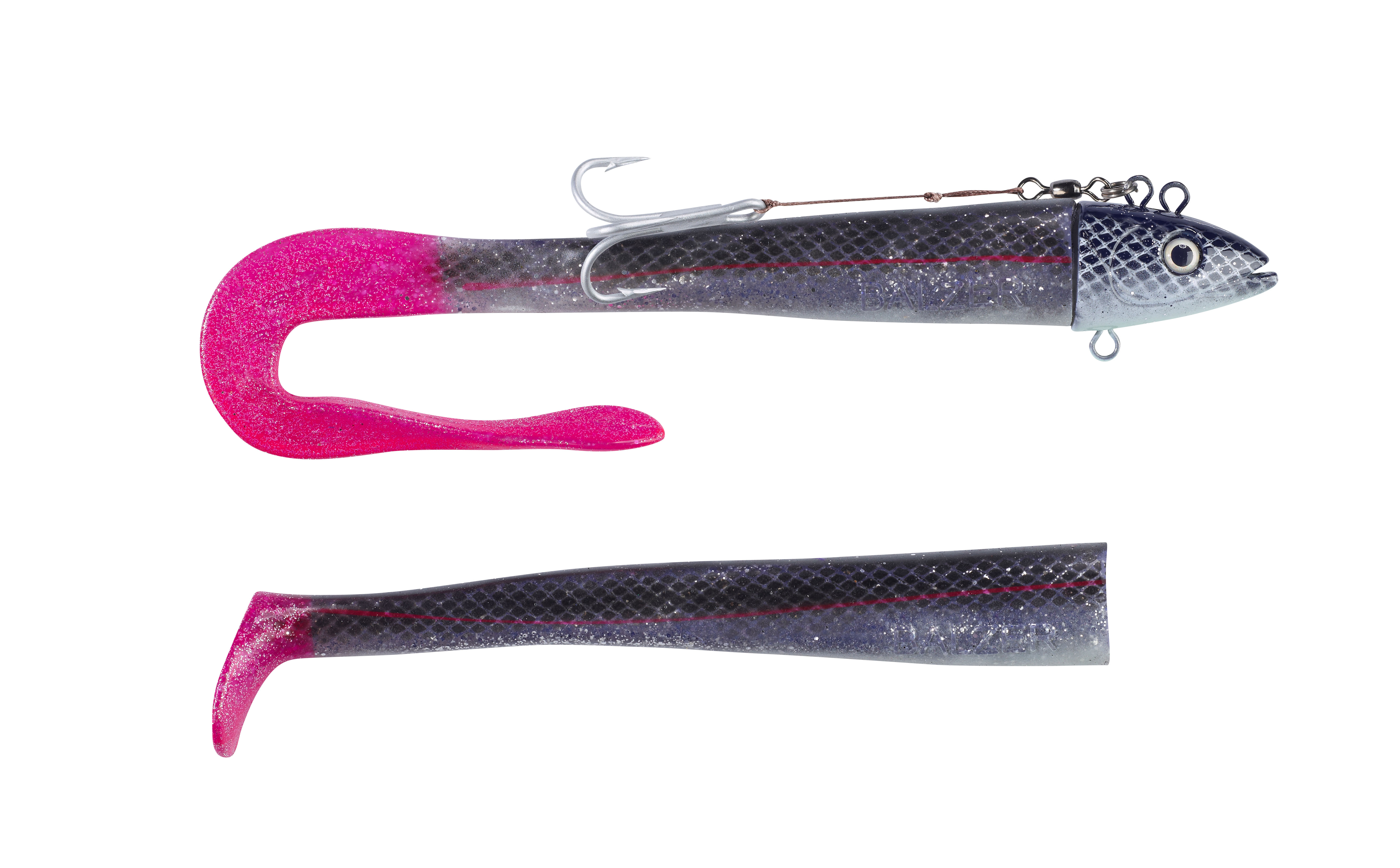 Adrenalin Arctic Eel schwarz-silber-Glitter/pinker Schwanz 200g