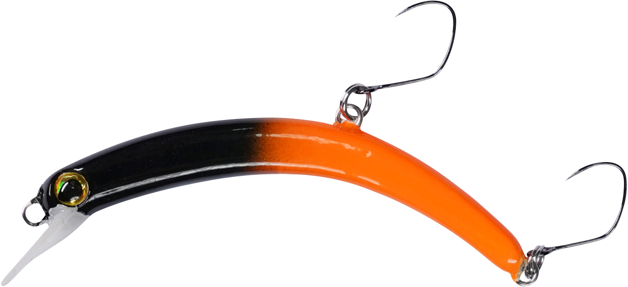 Forellen Wobbler PEACHY orange-schwarz