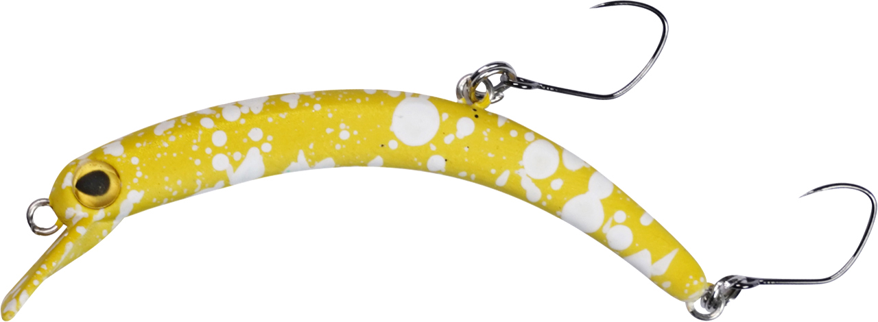 Forellen Wobbler PEACHY Pellet-gelb