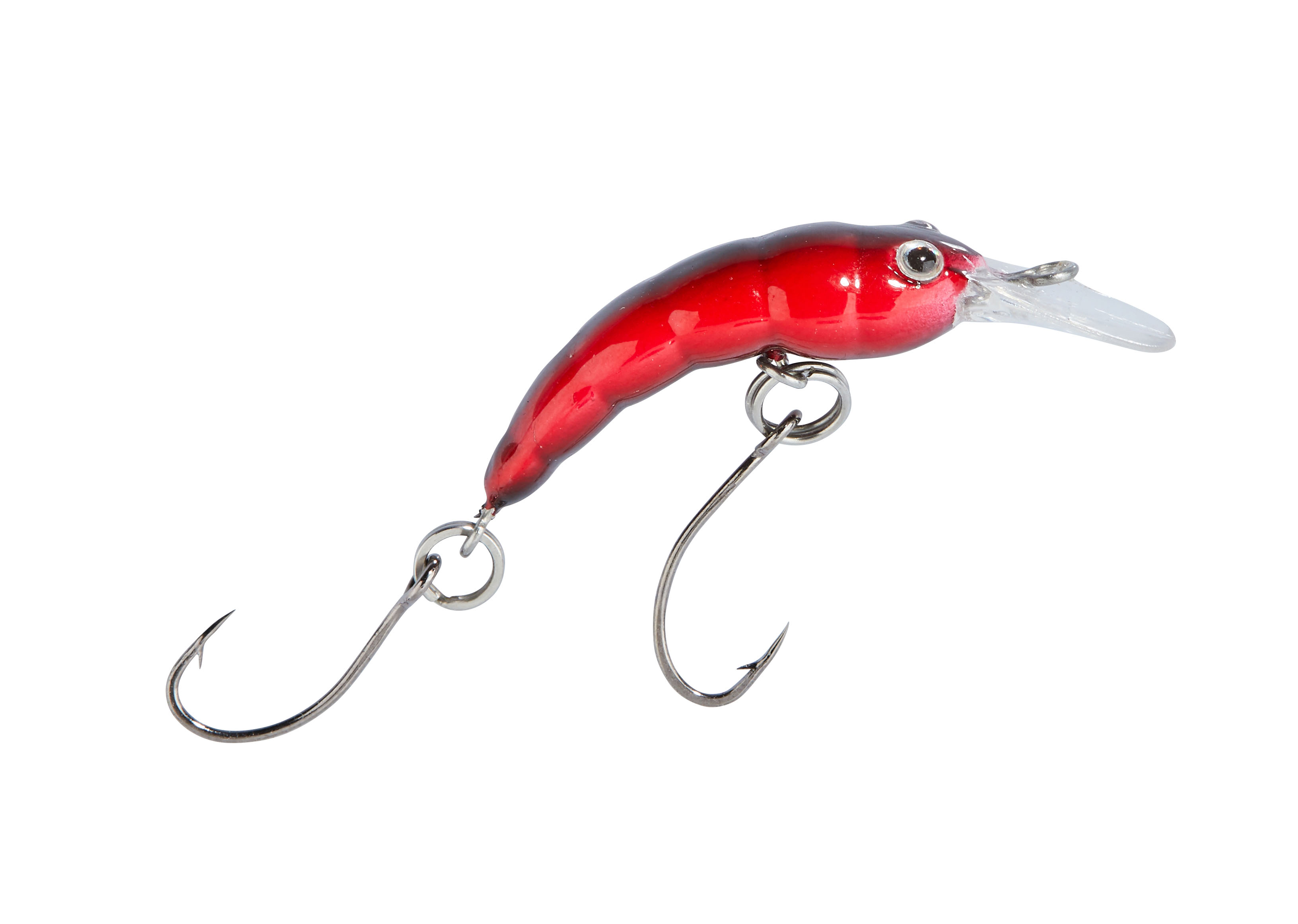 Trout Attack Forellenwobbler "Hectic Maggot" SI rot-schwarz