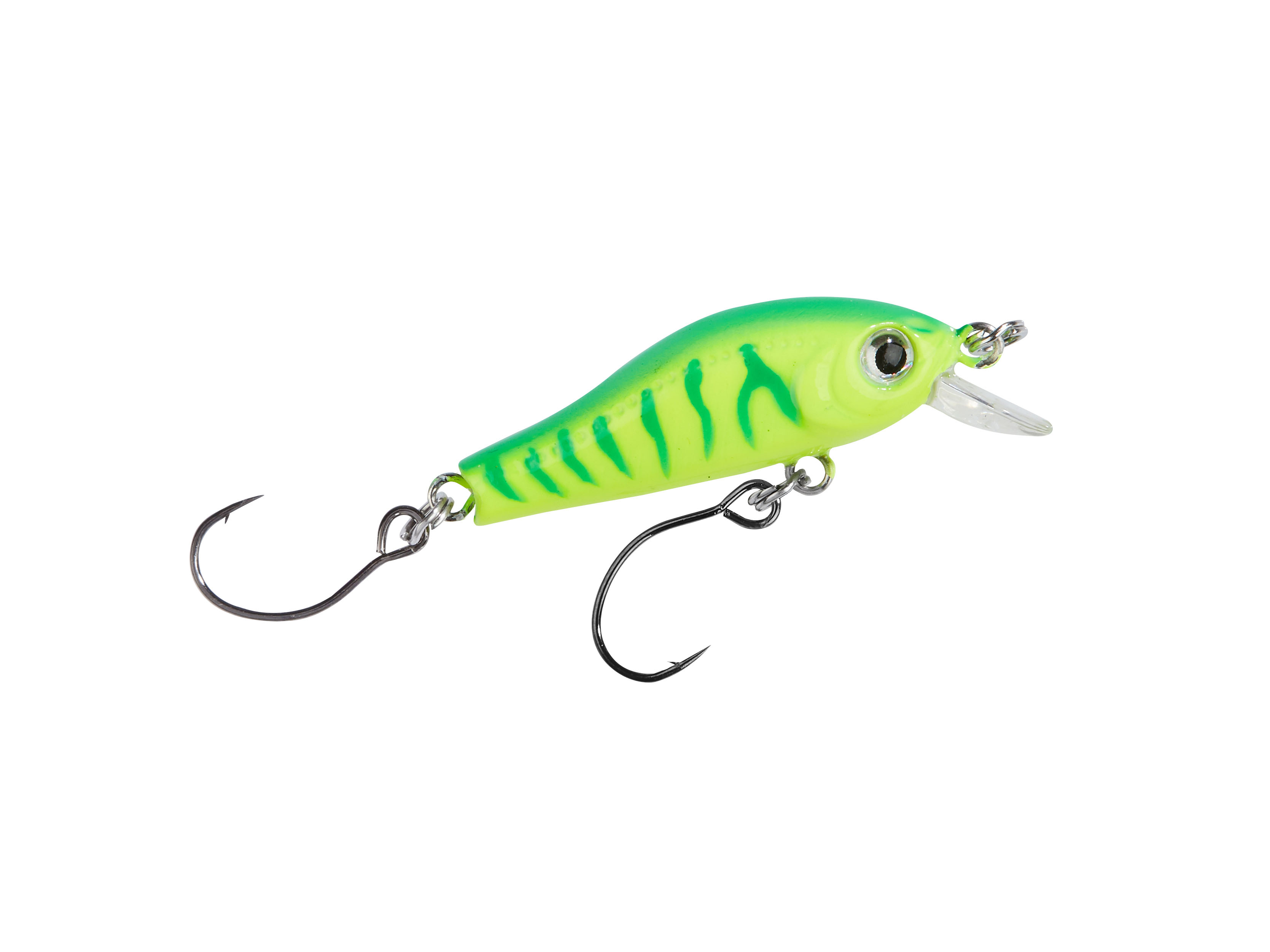 Trout Attack Minnow Wobbler UV gelb-grün 3,5cm 2g
