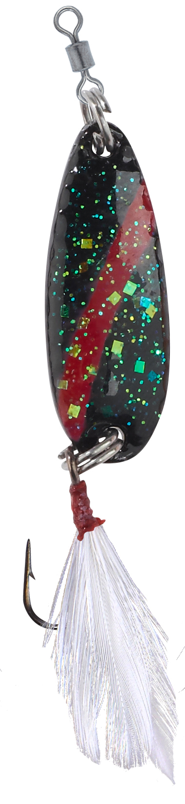 Trout Attack Star Dust Forellenblinker schwarz-rot 3,5g
