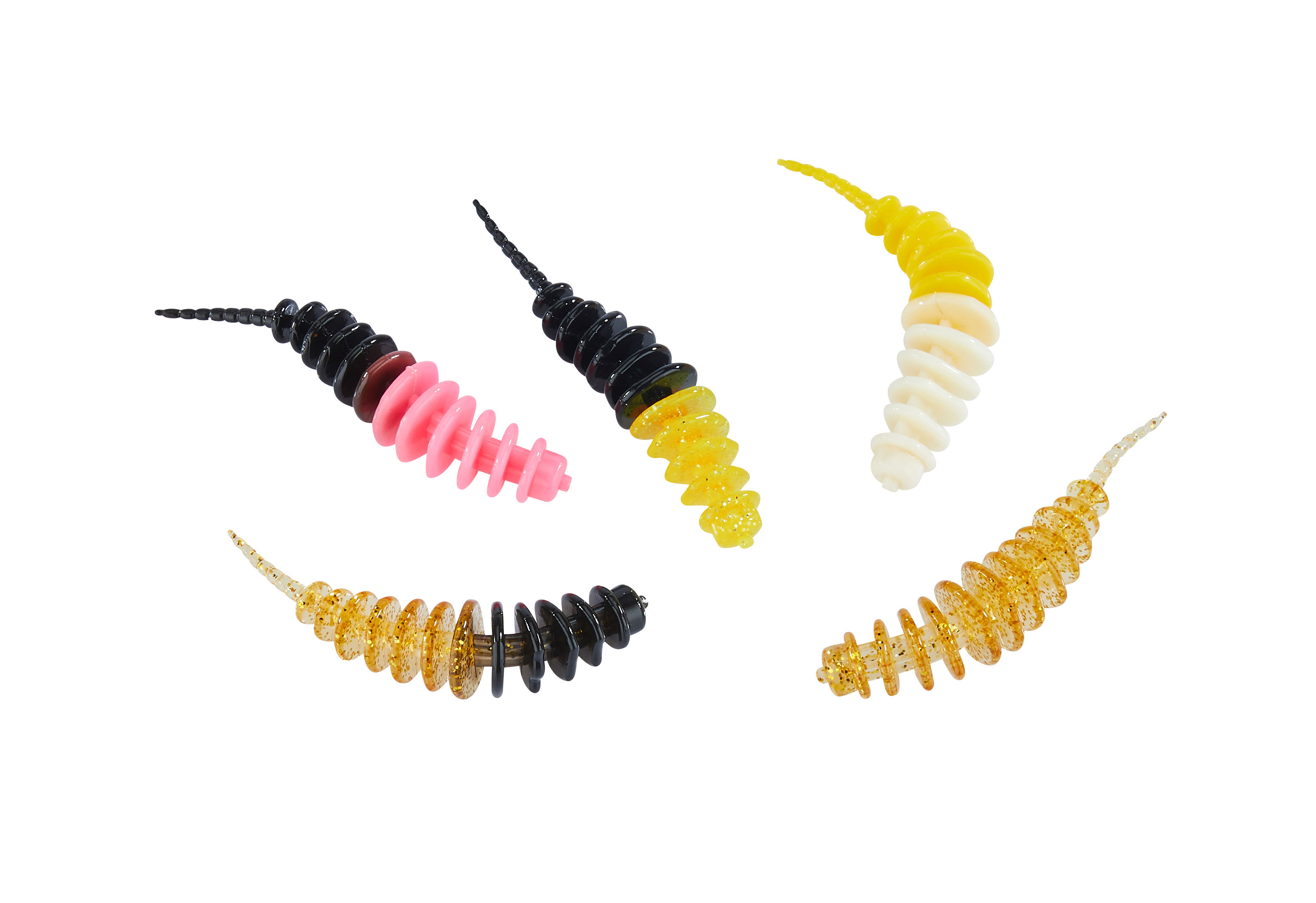 Trout Collector Forellenwürmer Mix 1 Süßer Käse 7cm