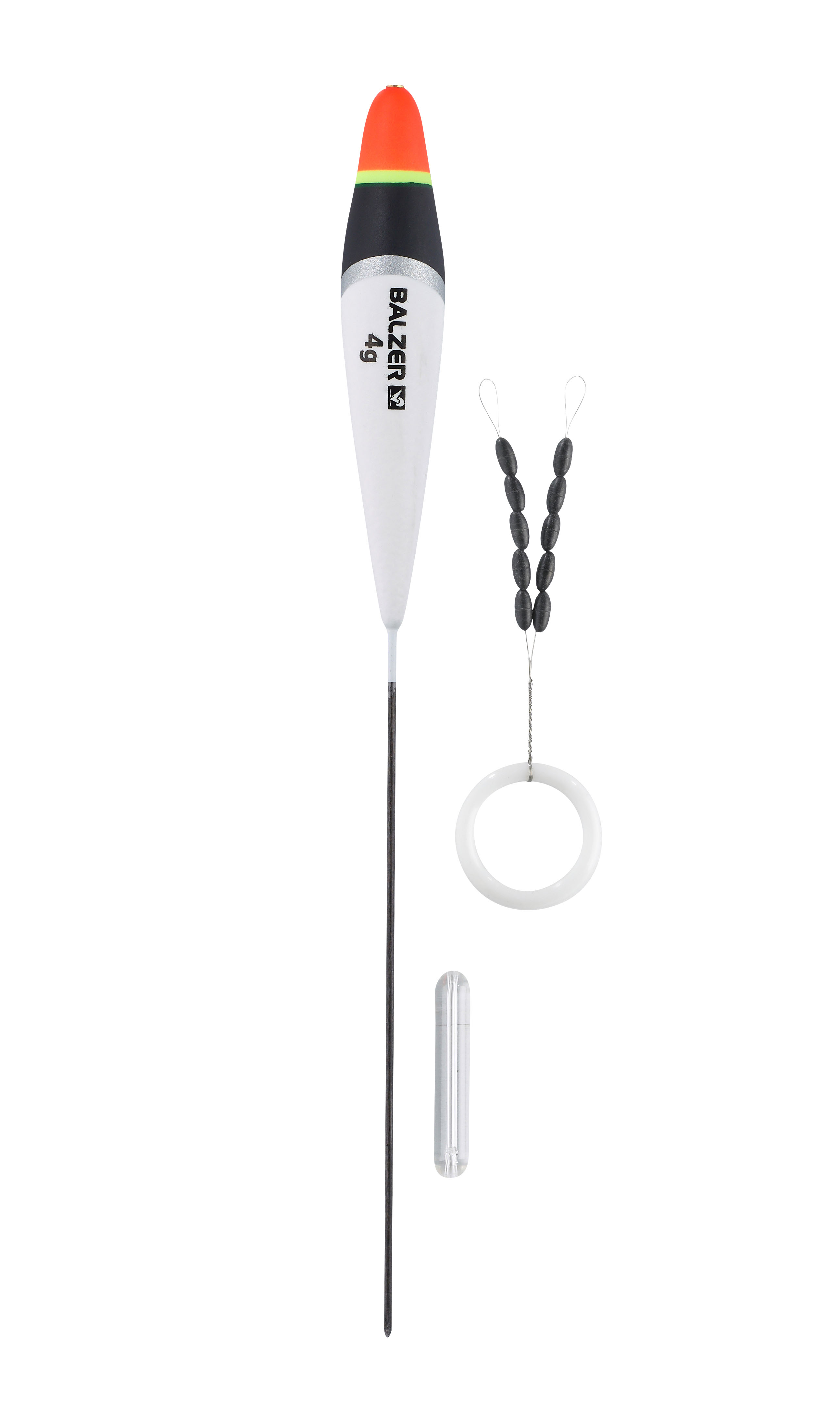 Forellenpose B mit Glasgewicht und Schnurstopper, 2g