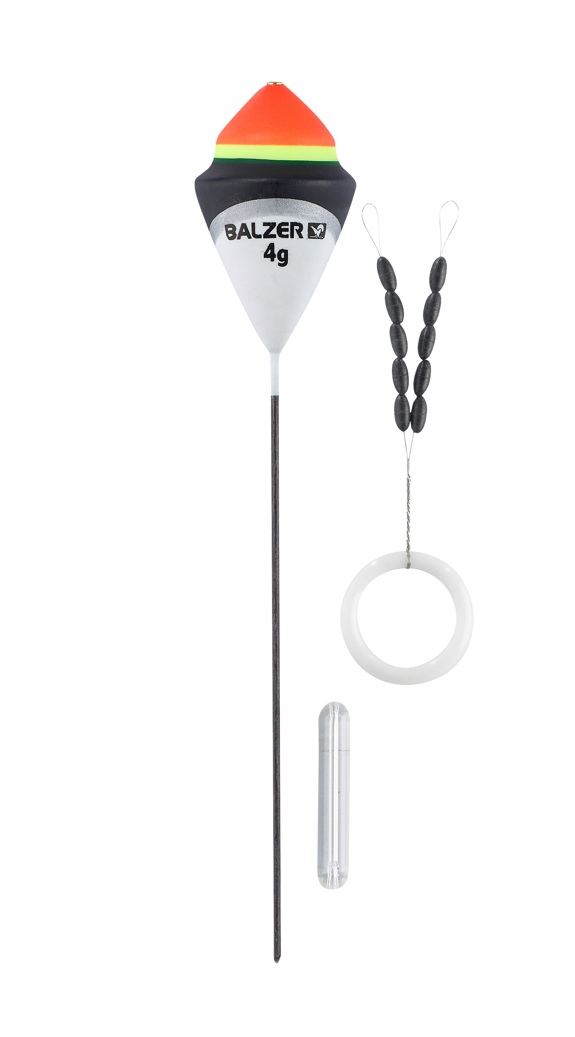Forellenpose D mit Glasgewicht und Schnurstopper, 2g