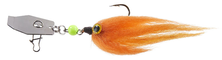 Streamer Chebu Chatter Lure Orange Tiger 1g gelb