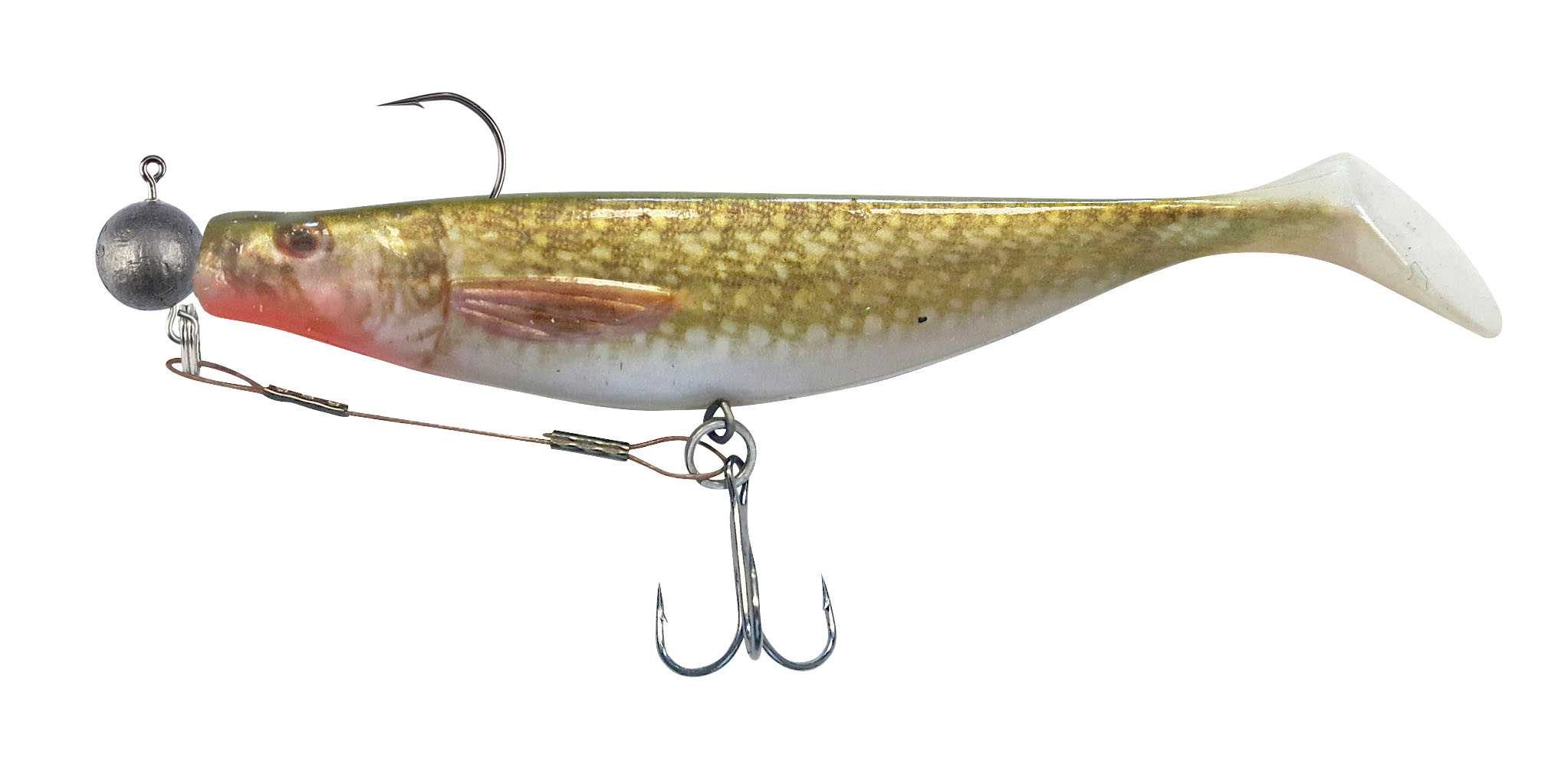 Shirasu Hecht-System mit Jighead 7,5cm 10g 7/0