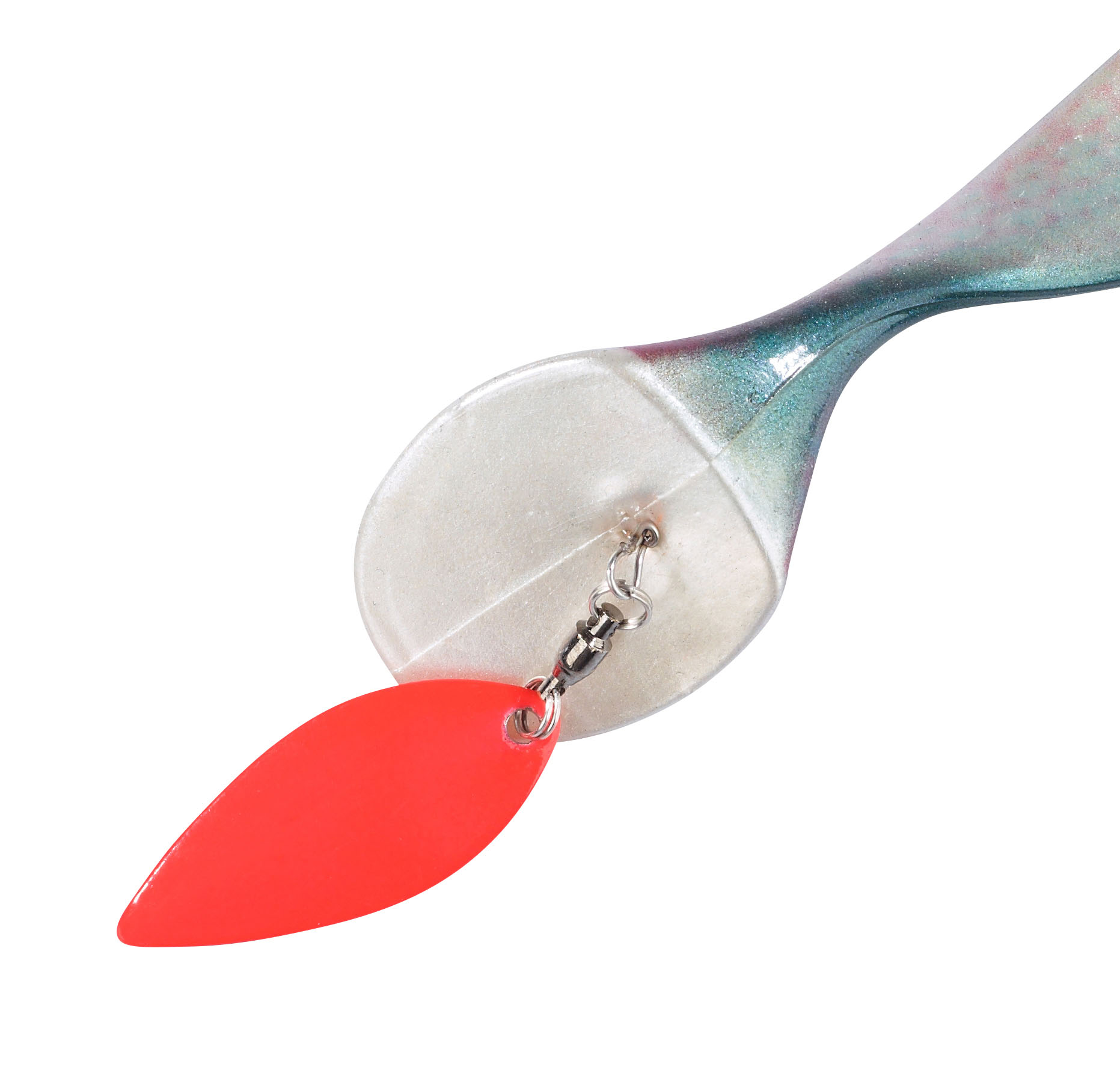 Shirasu Screw Spinner Blades silber/rot 23mm
