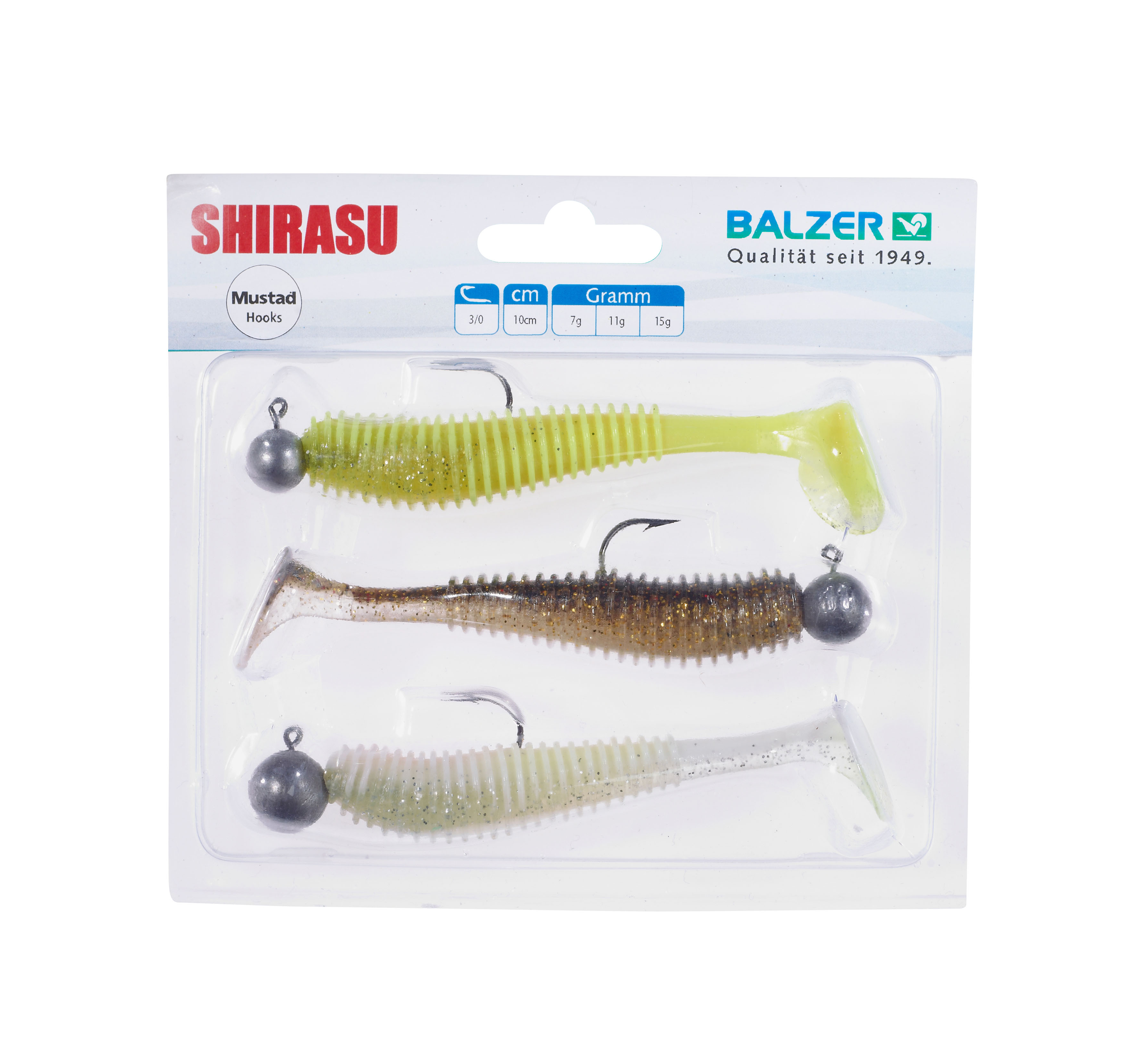 Shirasu Akiri Worm Set/Jighead 10cm