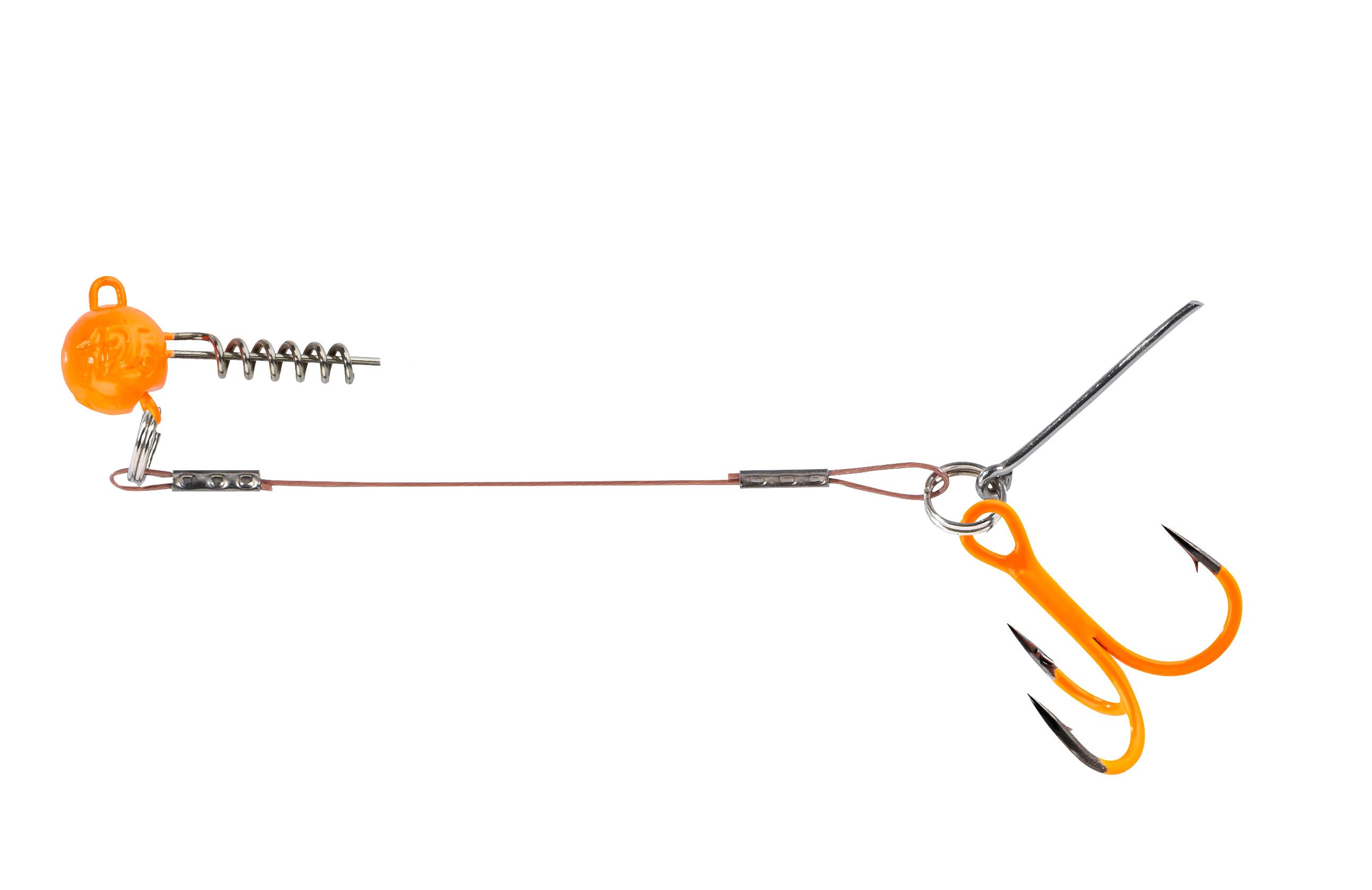 Shirasu Hecht-System mit Screw Jig orange 6,5cm 10g #2