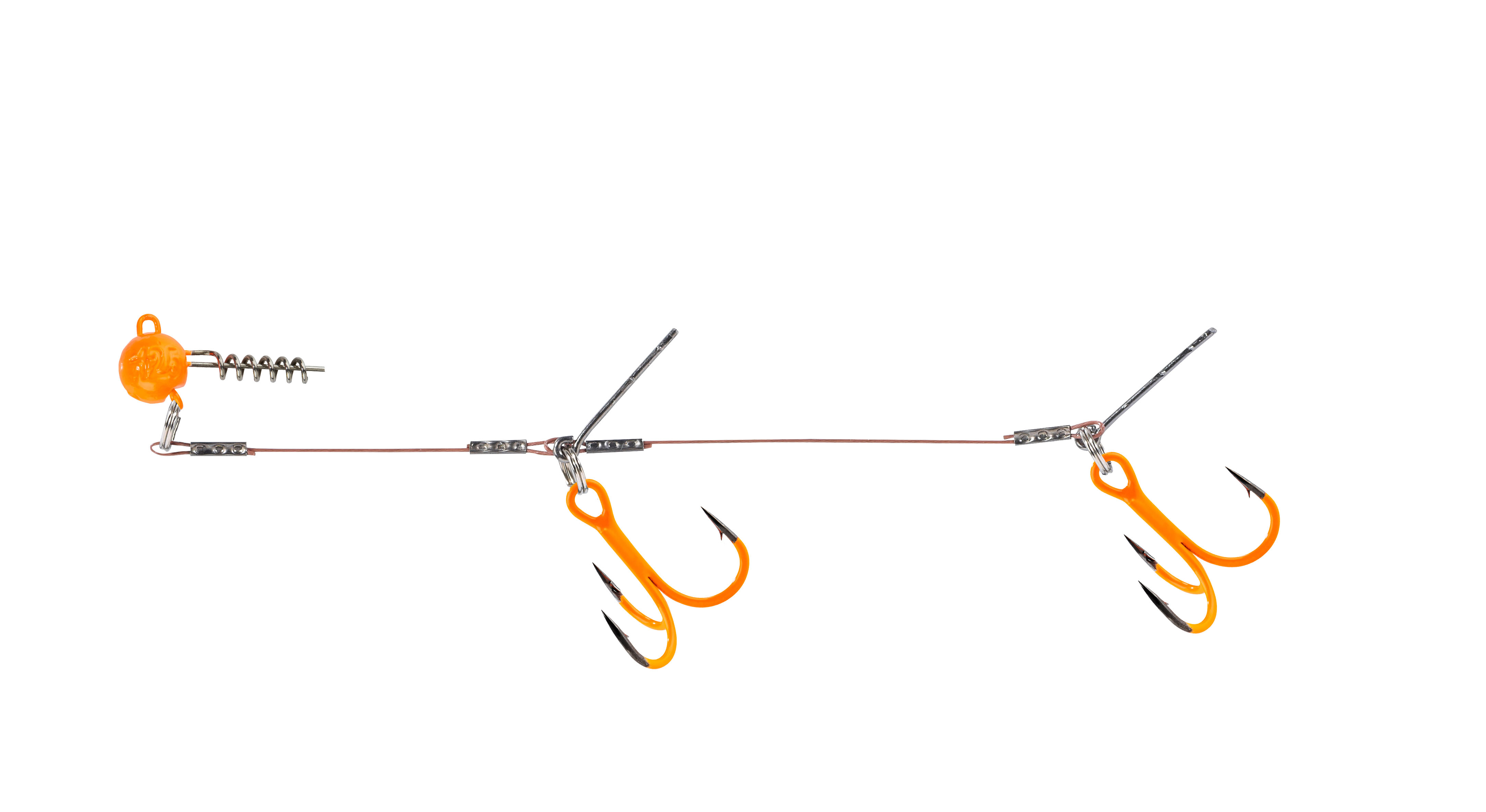 Shirasu Gummifisch-System mit Screw Jig orange 9cm 15g 2x#1
