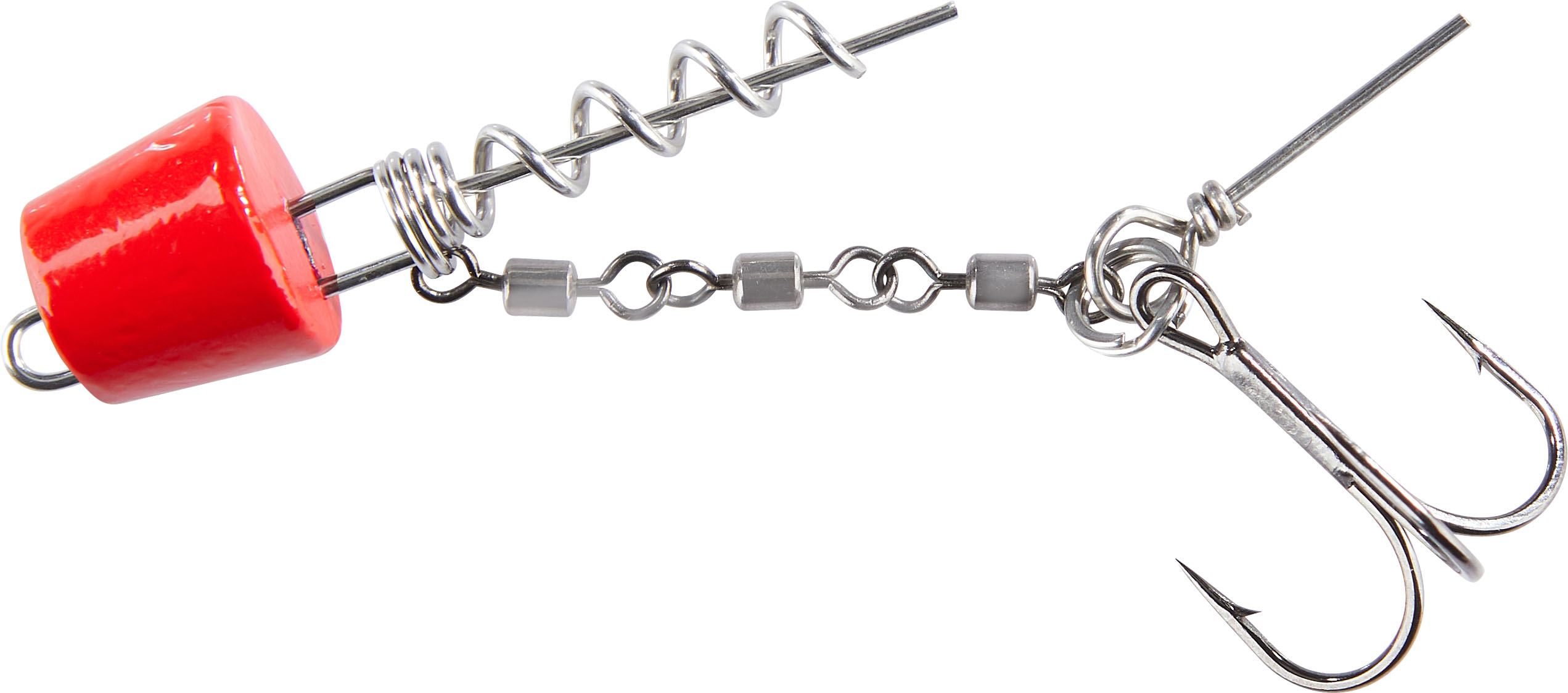 Anti Tangle Hecht System für Clip-On Wechselgewichte, 2 Drillinge #1