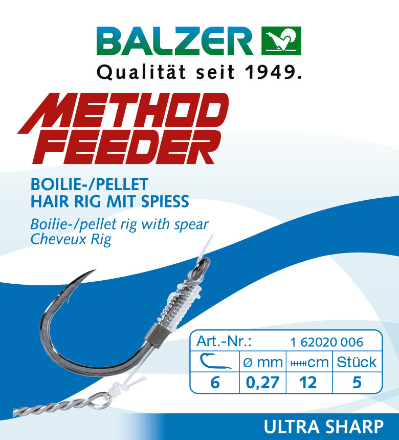 Method Feeder Rig mit 10mm Speer, #6, 0,27mm