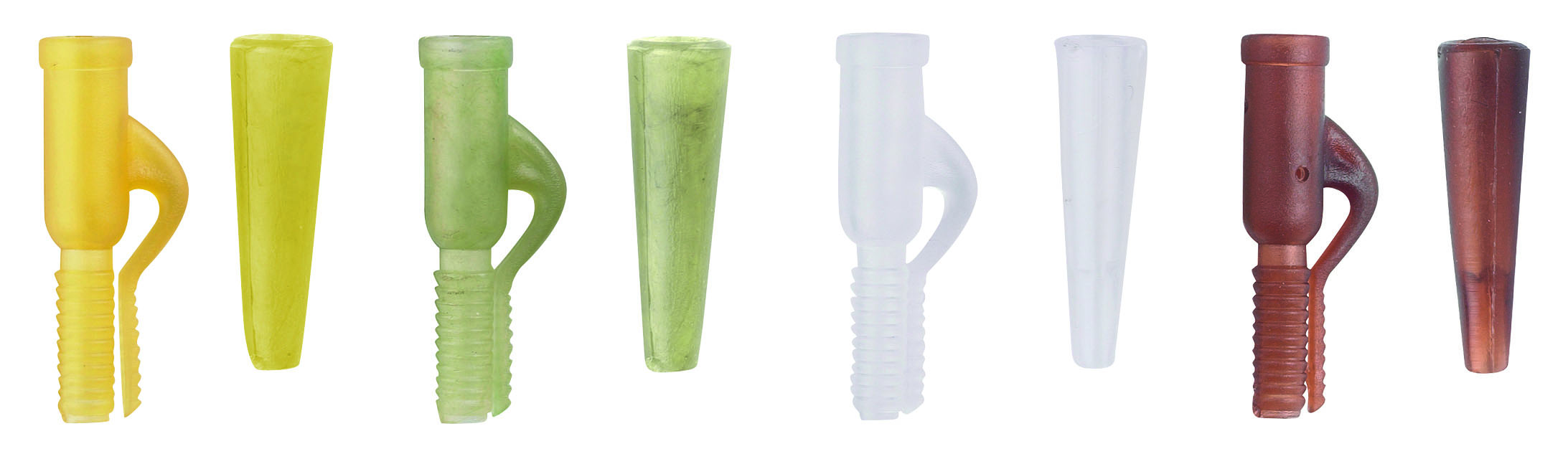 Edition Carp Safety Clips mit Tube transparent-braun