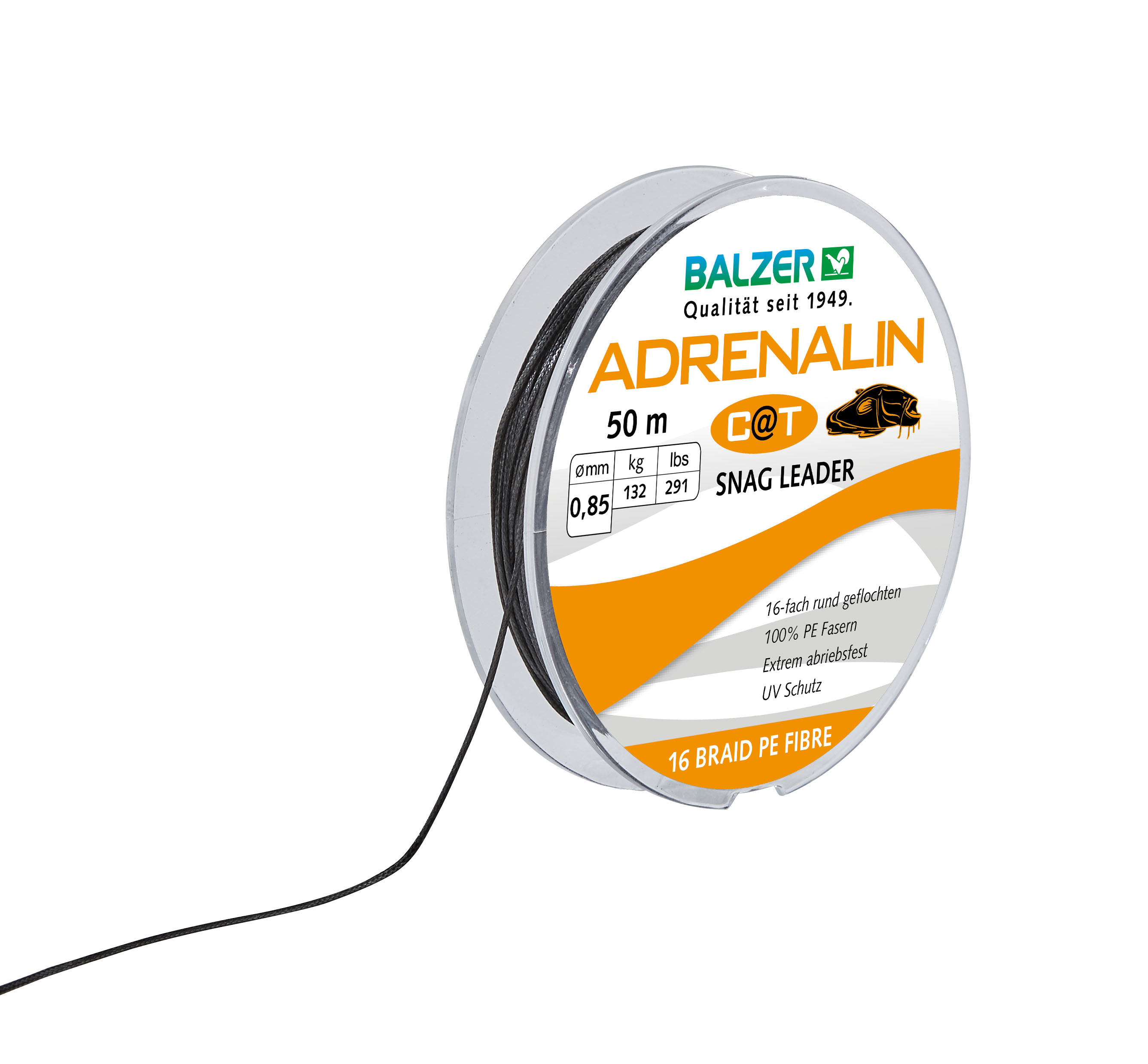 Adrenalin Cat PE Schlagschnur 50m schwarz