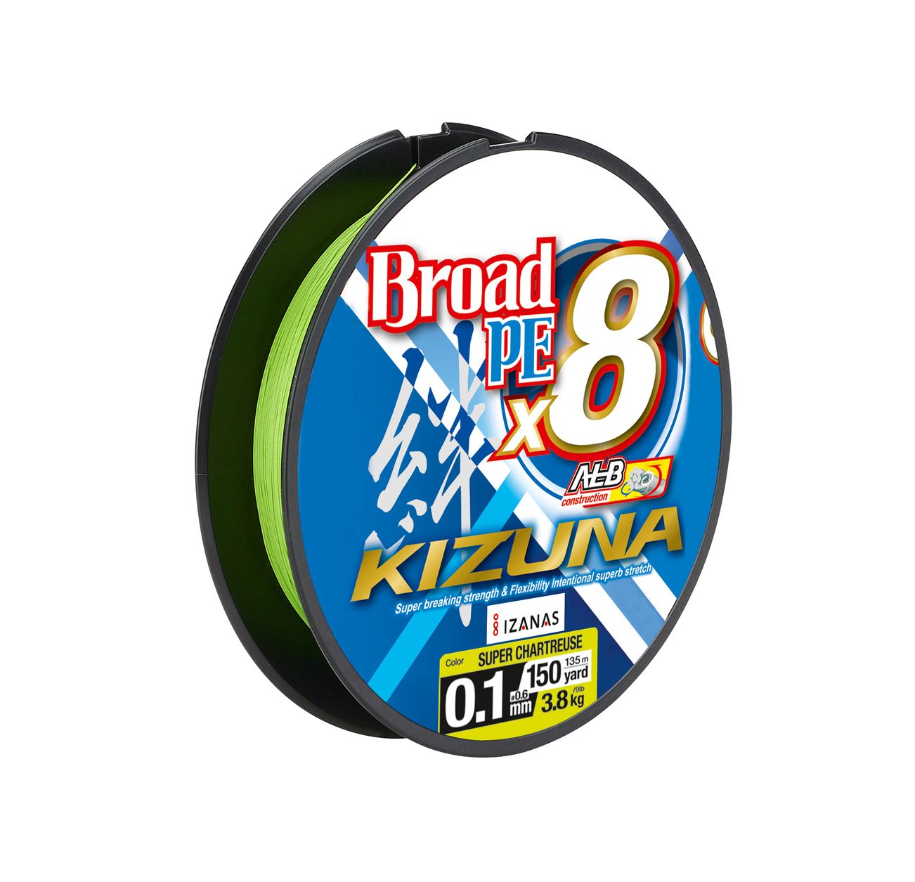 Owner Kizuna 8braid chartreuse 135m 0,21mm